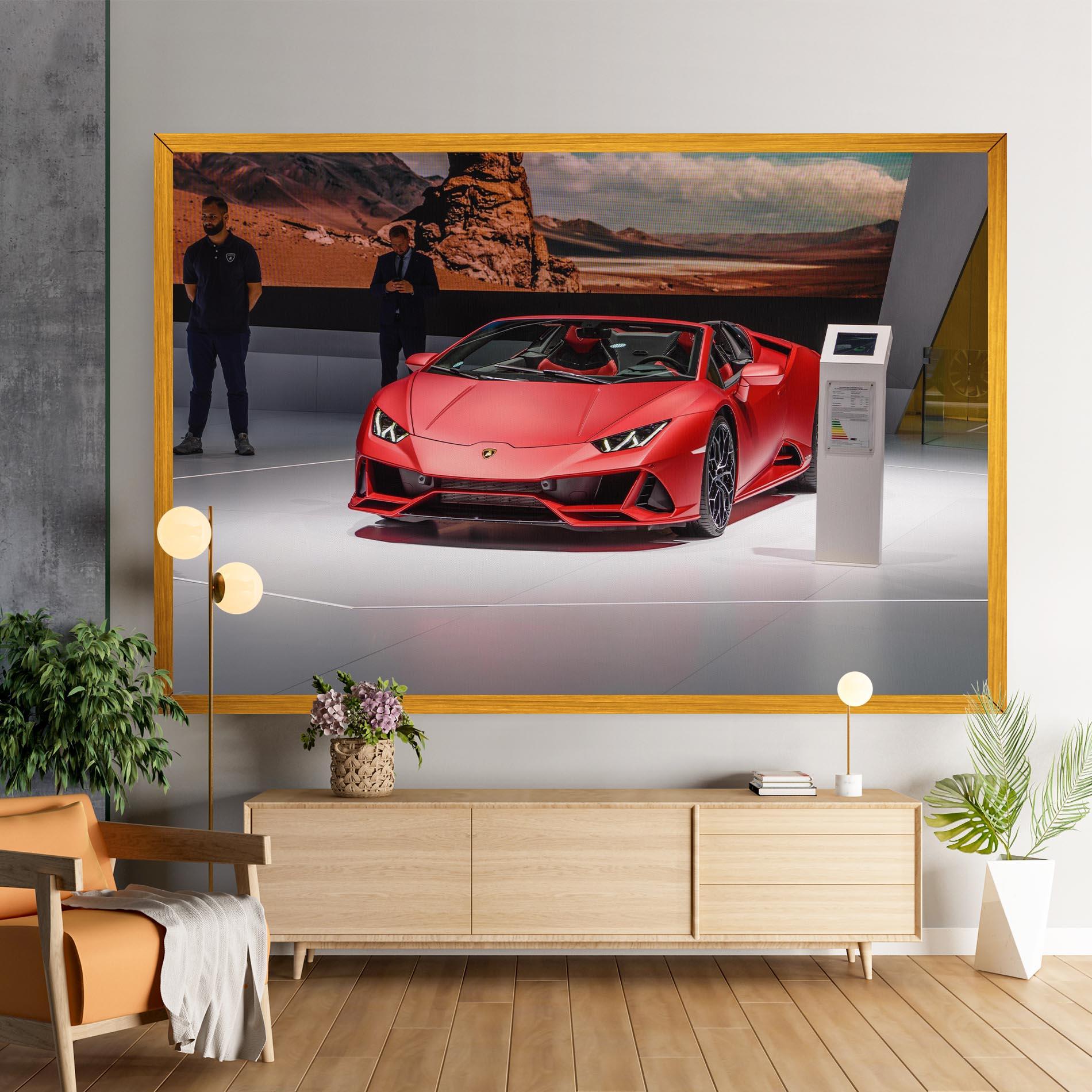 Vászonkép Red Lambo Front mockup 9