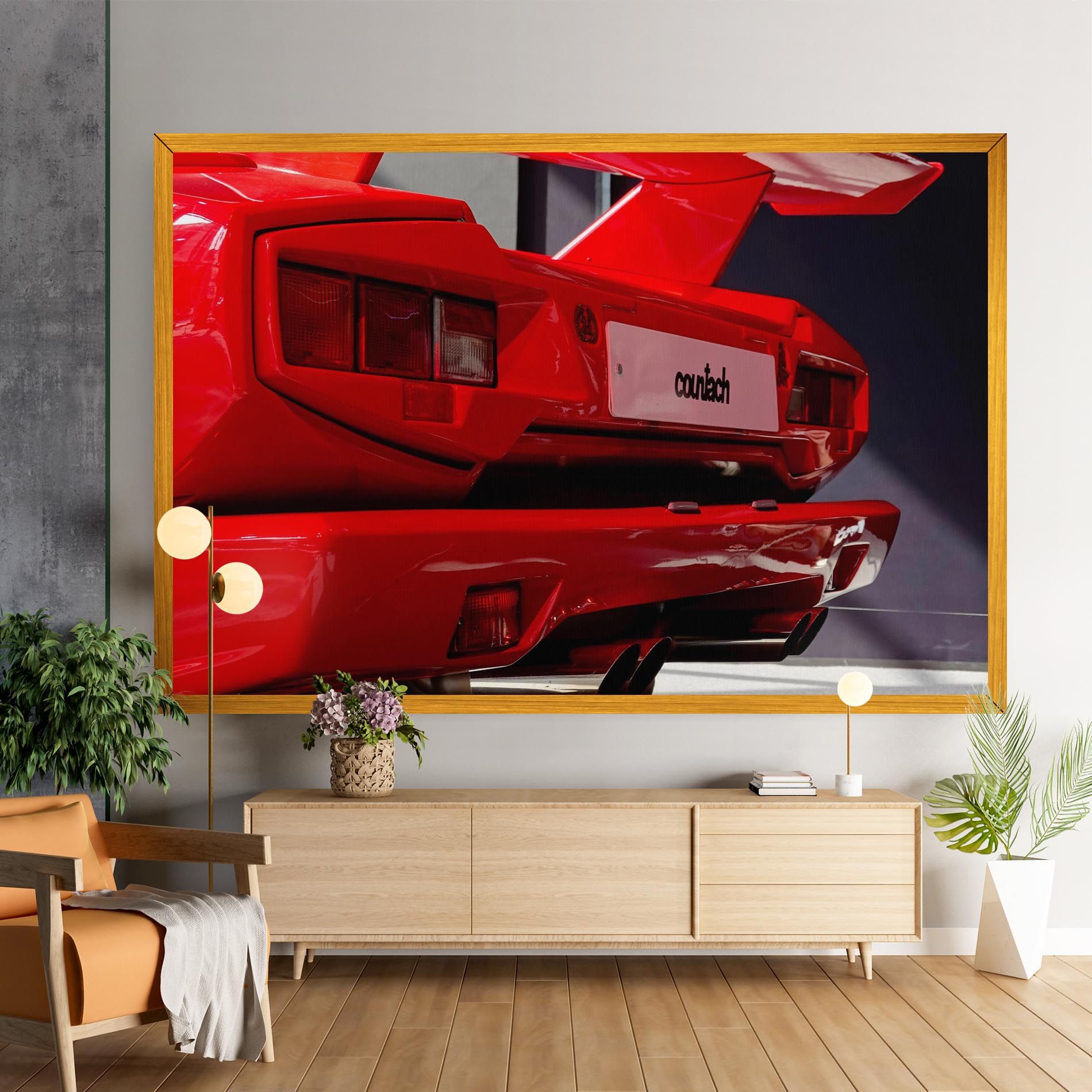 Red Rear Countach mockup 9