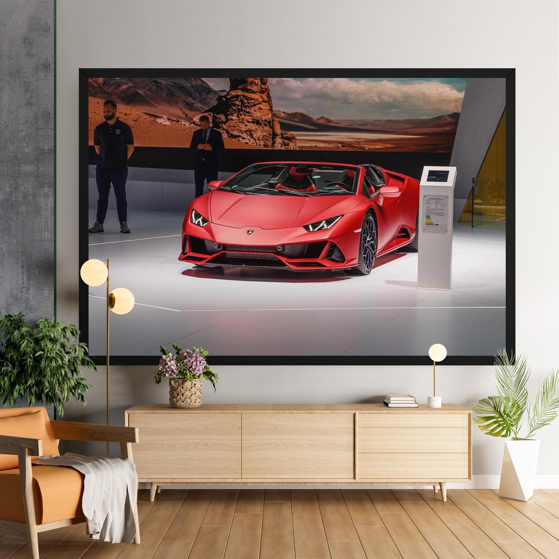 Vászonkép Red Lambo Front mockup 9