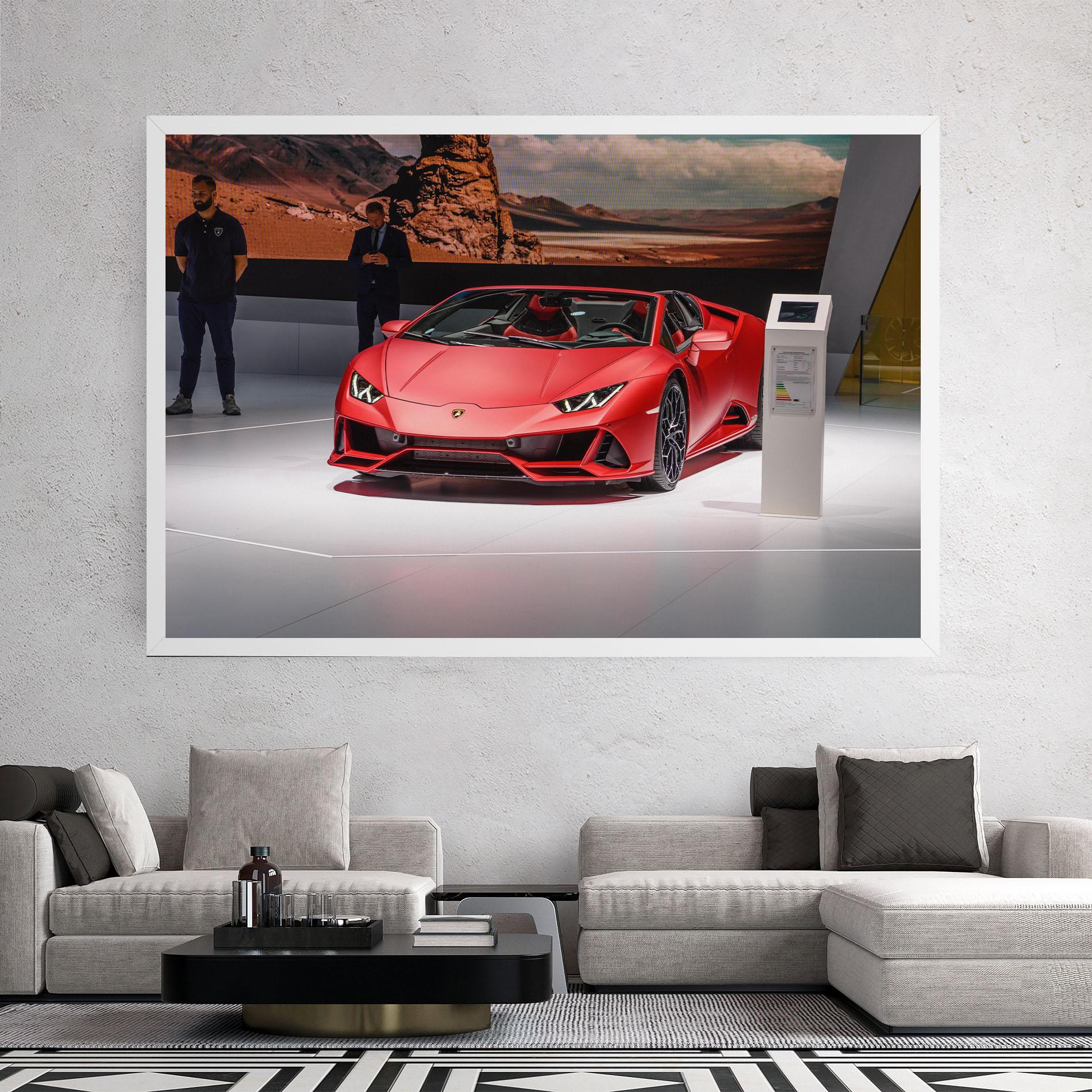 Vászonkép Red Lambo Front mockup 2