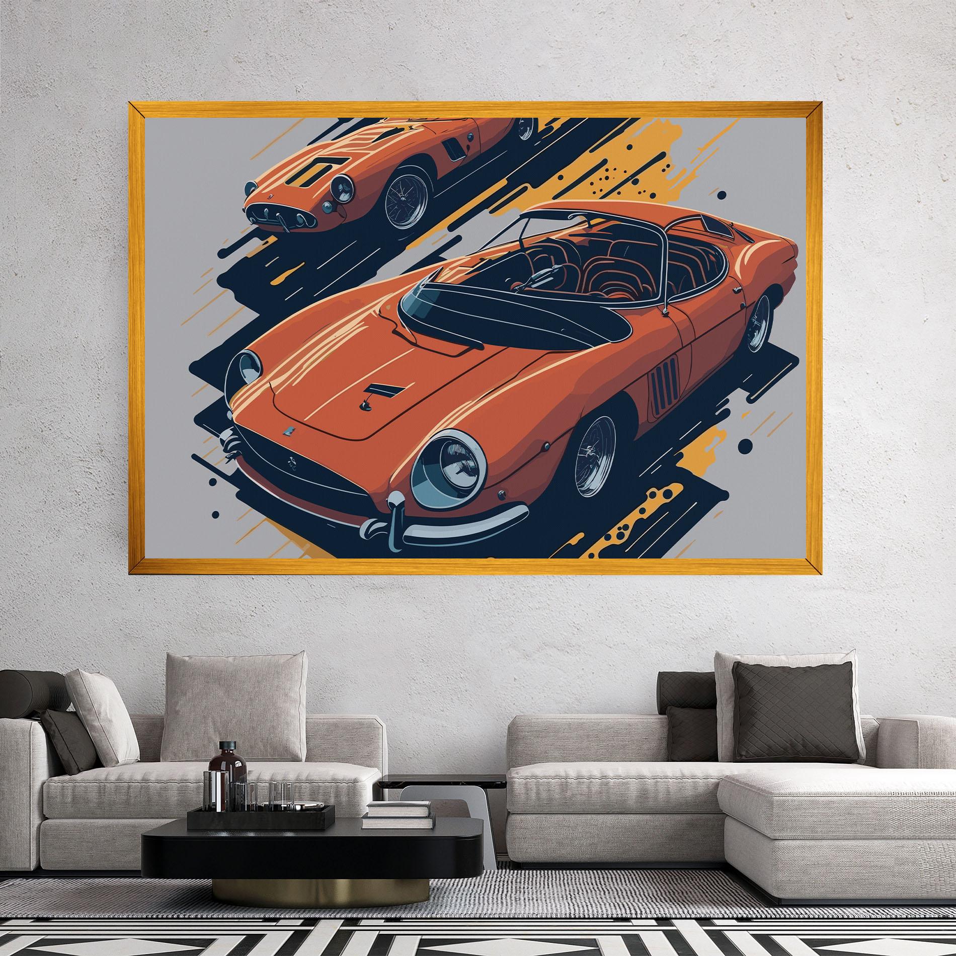 Vászonkép Ferrari 250 Gto mockup 2