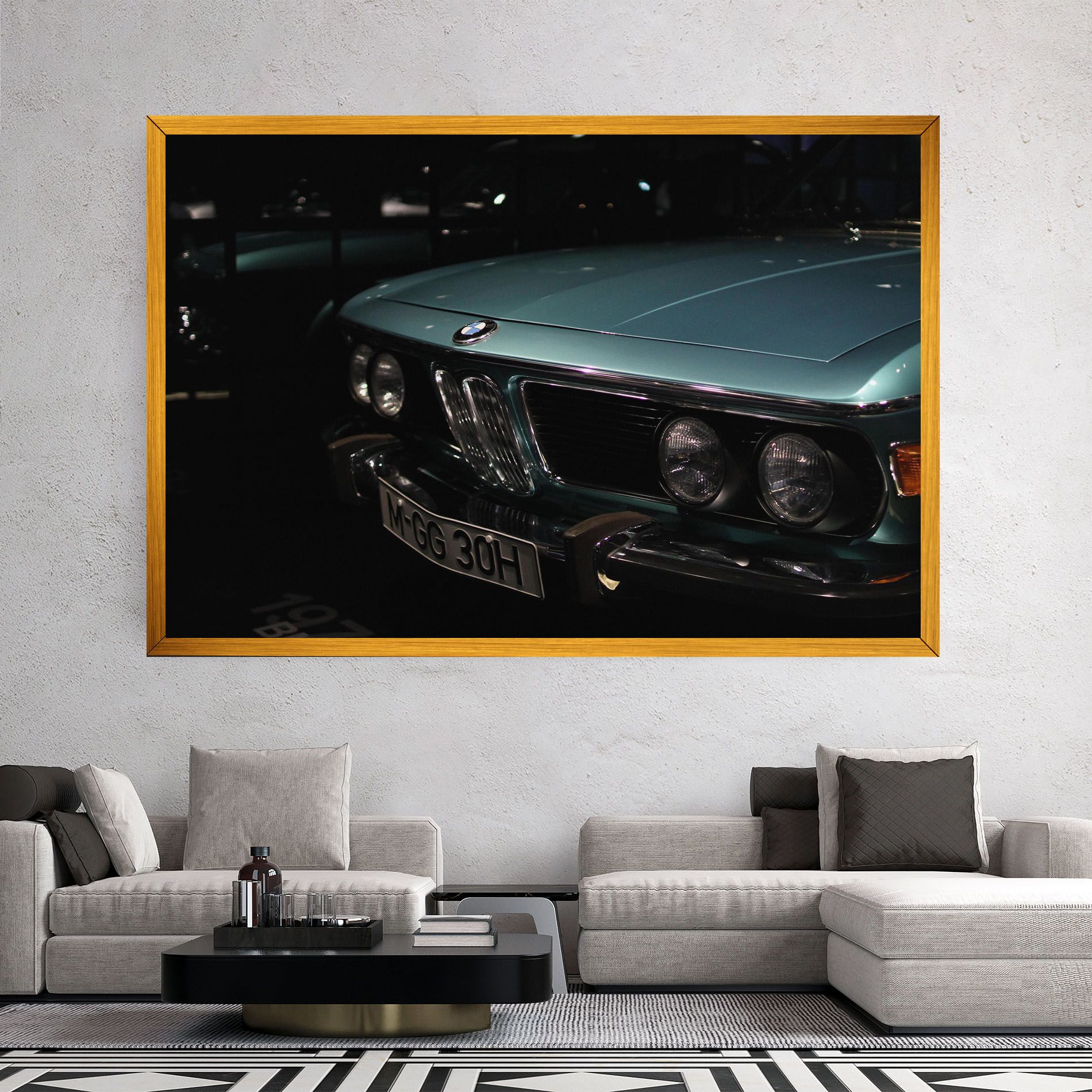 Old Bmw Headlight mockup 2