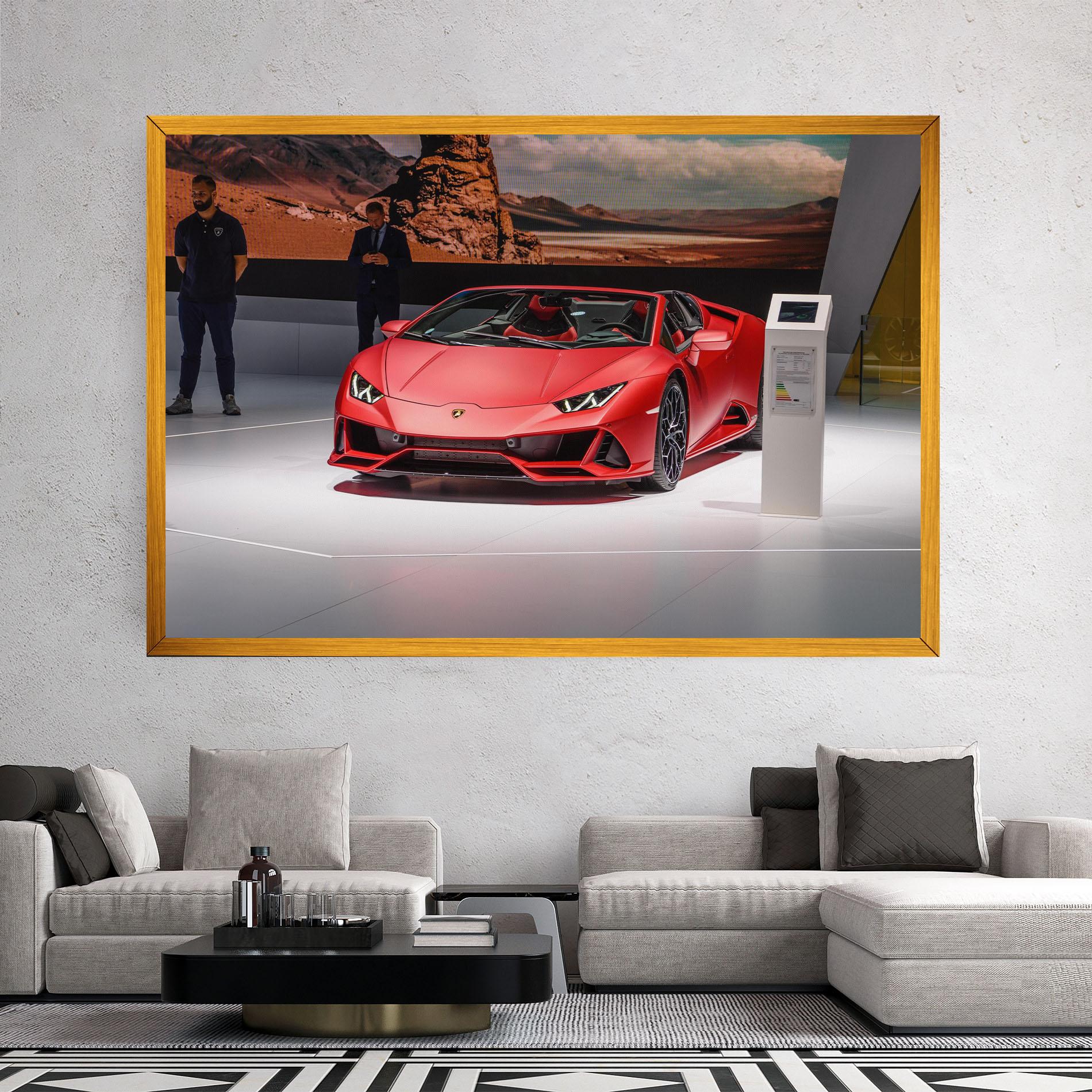 Vászonkép Red Lambo Front mockup 2
