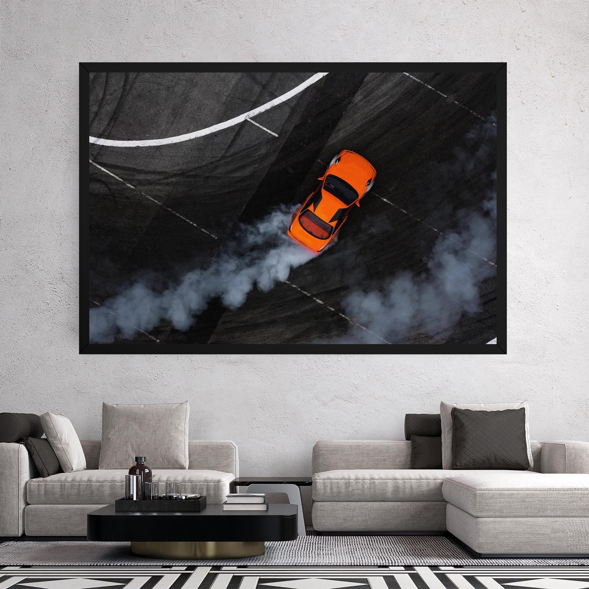Vászonkép Orange Proche Drifting mockup 2