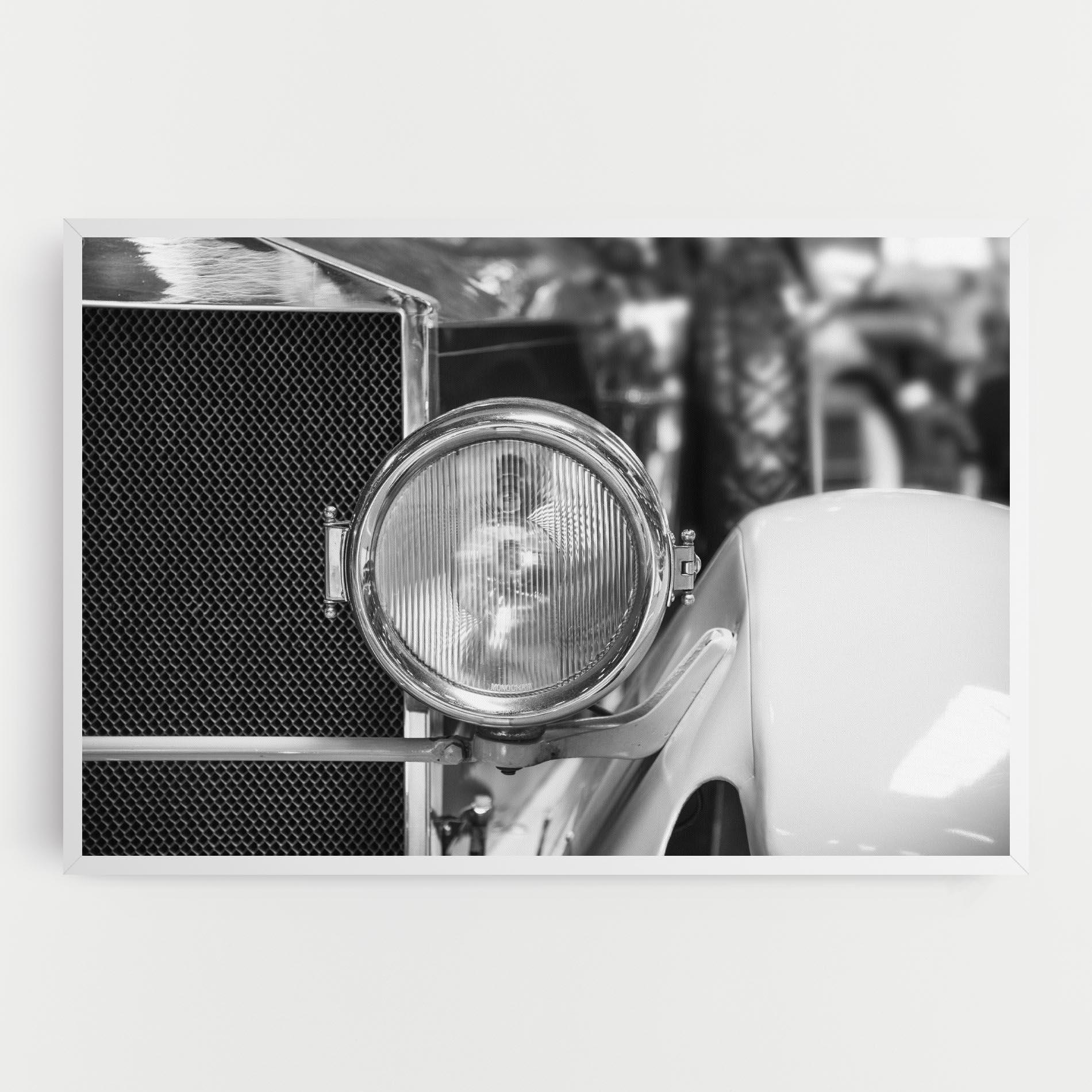 Vászonkép Closeup Grey Car mockup 0