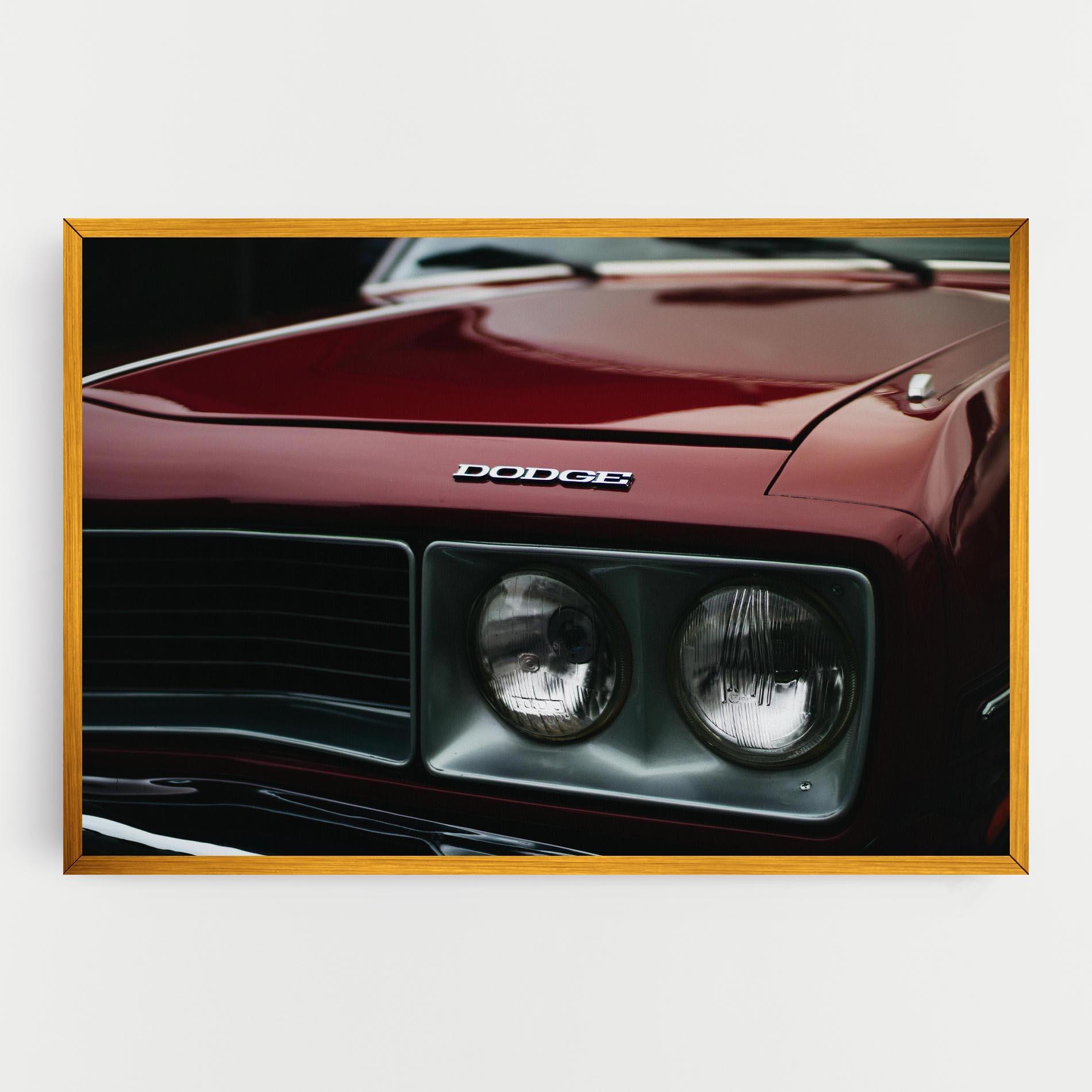 Vászonkép Dark Red Car mockup 0