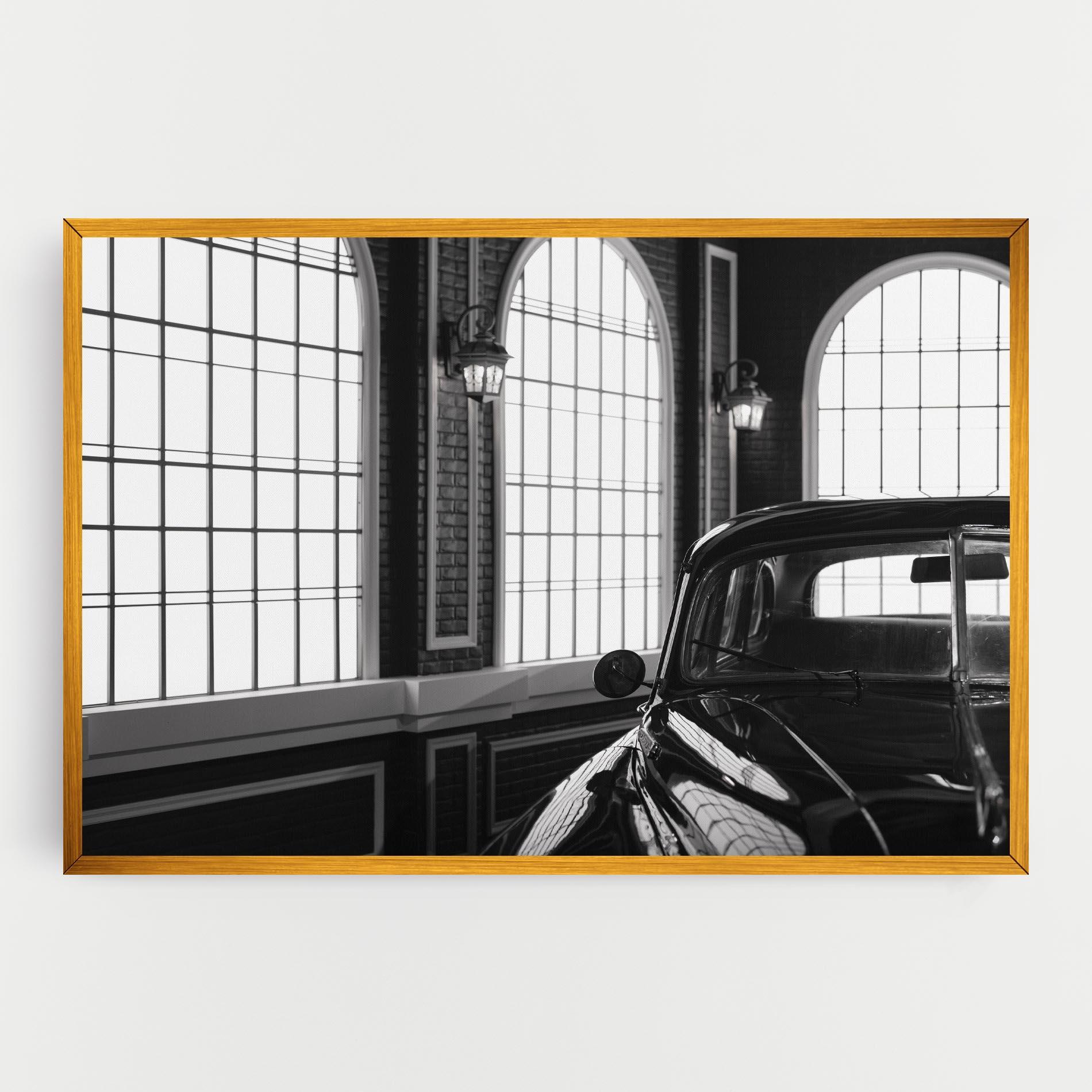 Vászonkép Window Old Car mockup 0