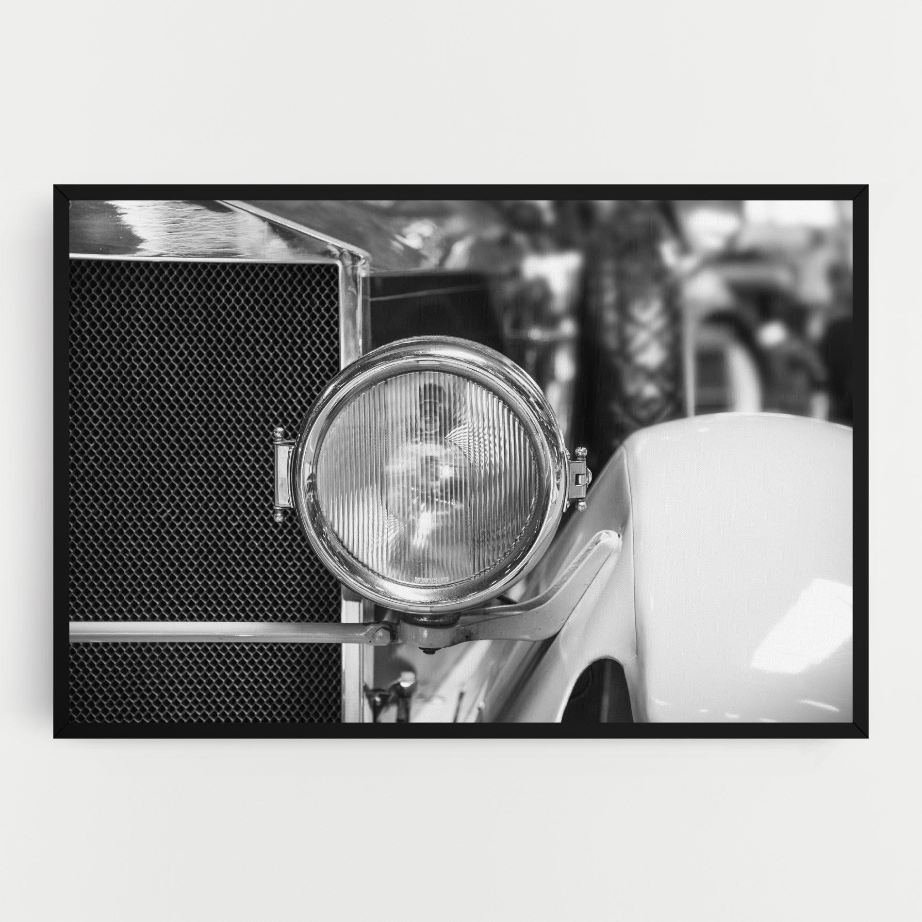 Vászonkép Closeup Grey Car mockup 0