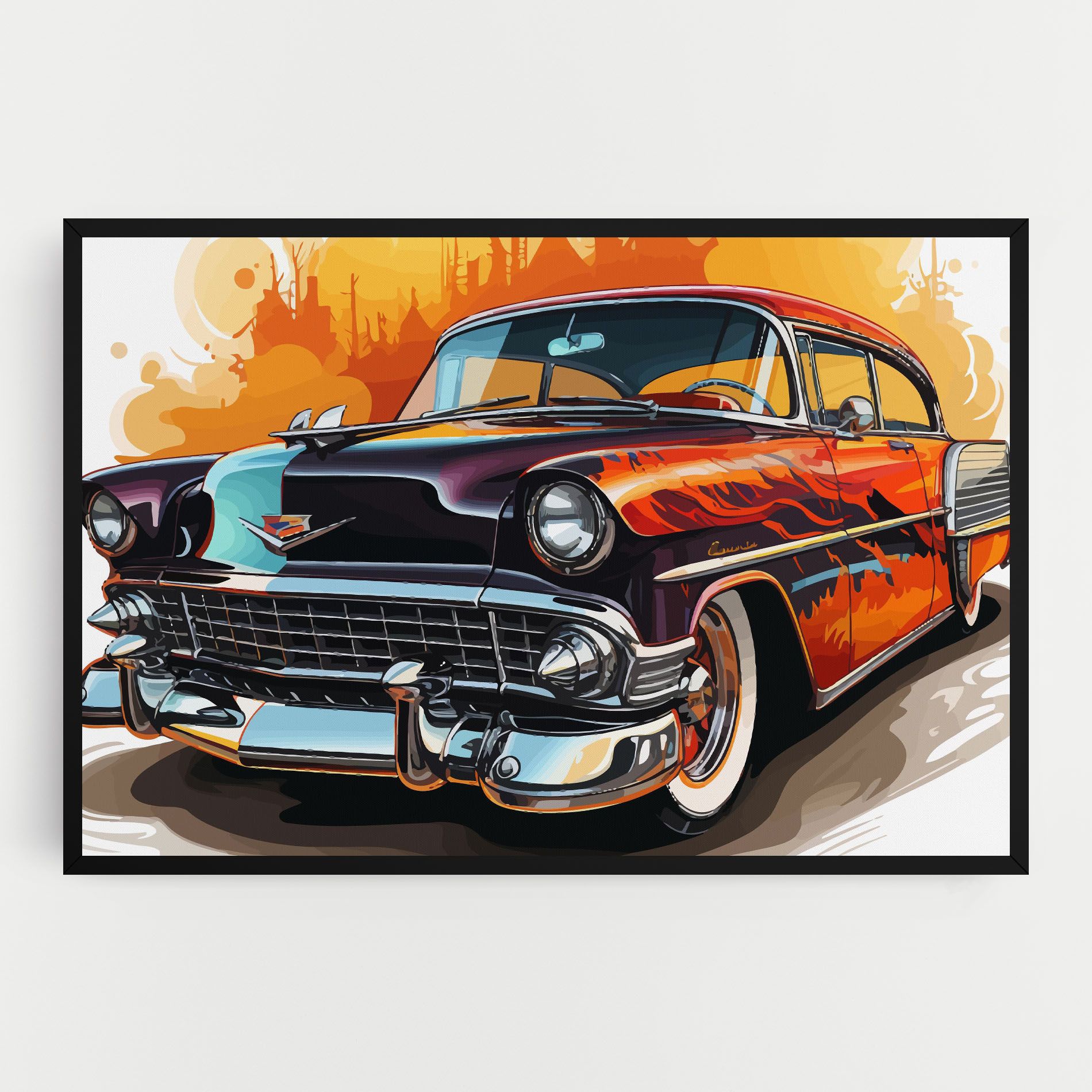 Cool Vintage Car mockup 0