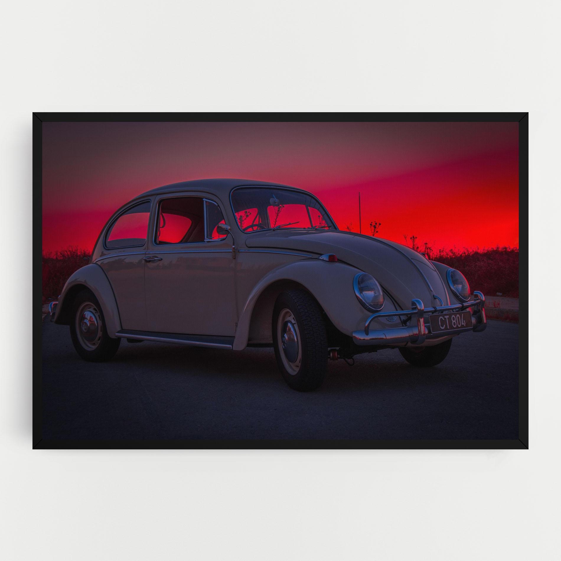 Vászonkép Old Car Sunset mockup 0