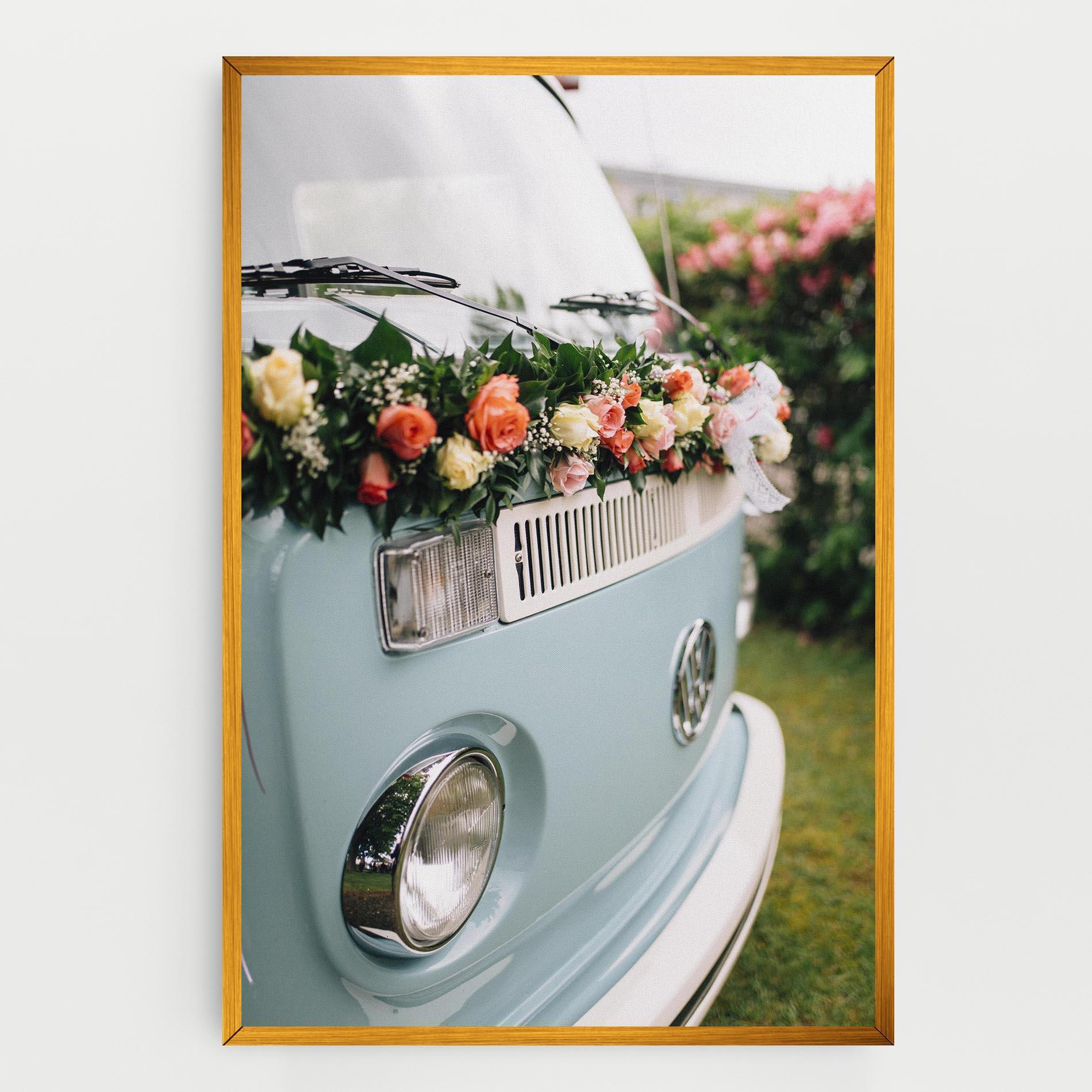 Vászonkép Vintage Rose Van mockup 0