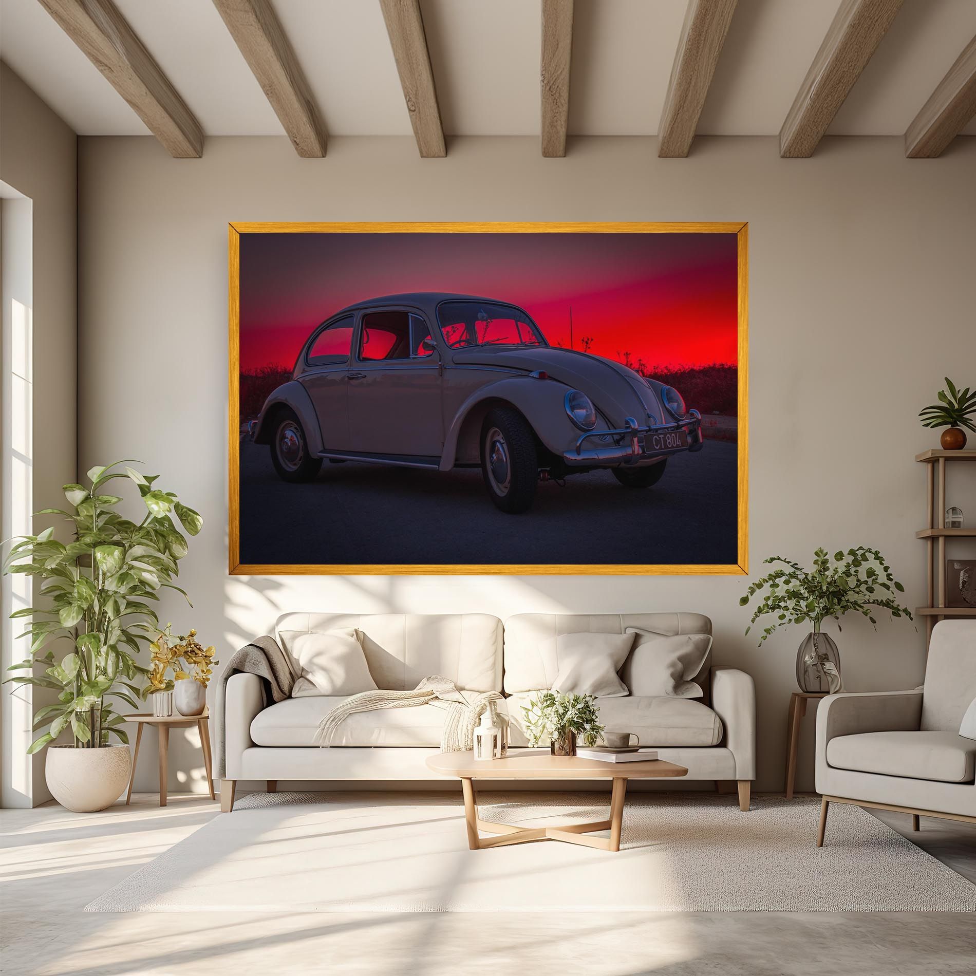 Old Car Sunset mockup 6