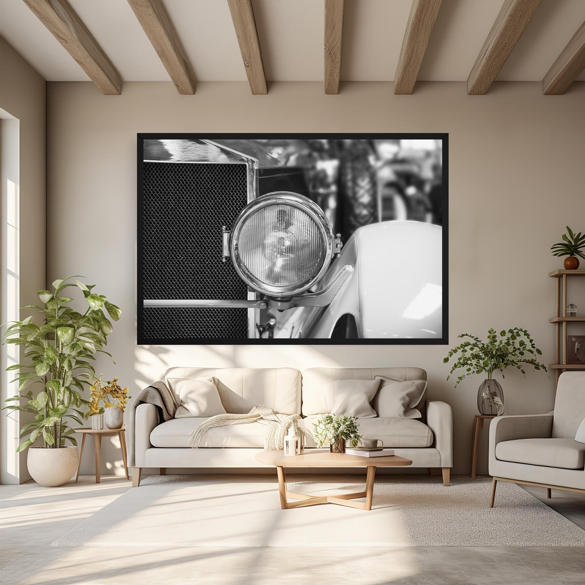 Vászonkép Closeup Grey Car mockup 6