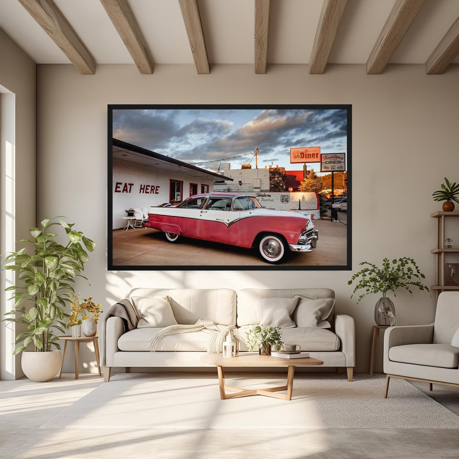 Cloud Old Car mockup 6