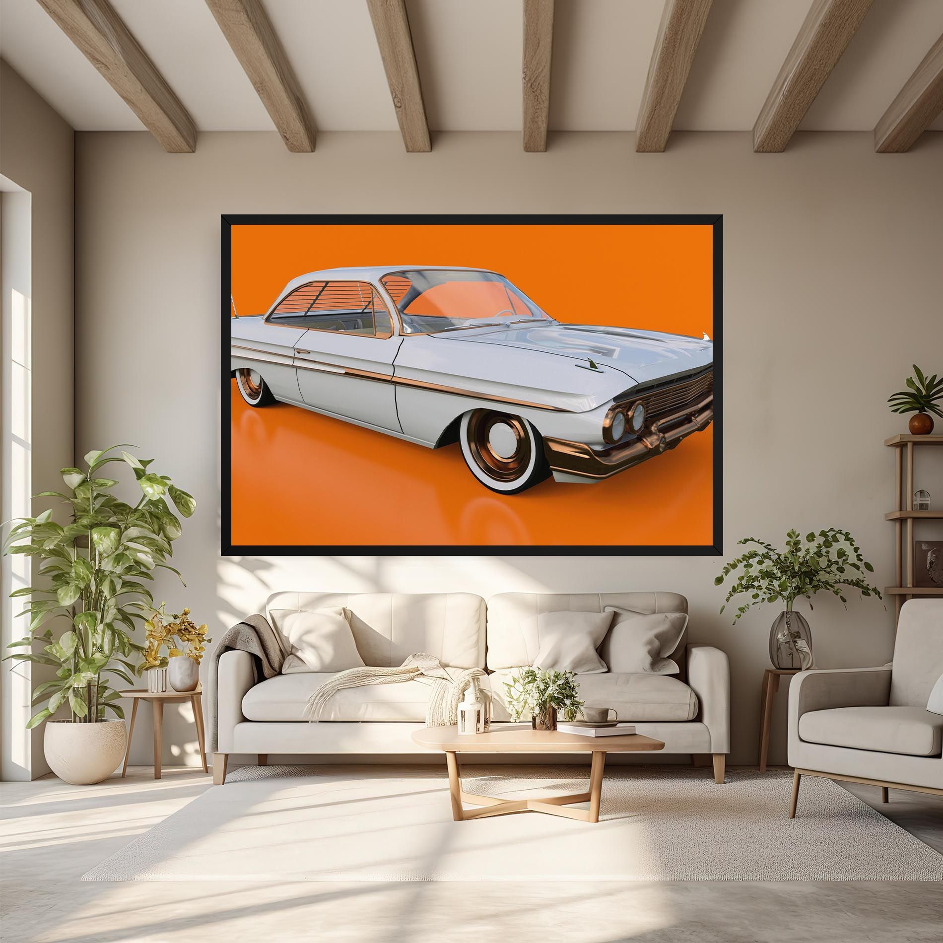 Old American Car mockup 6