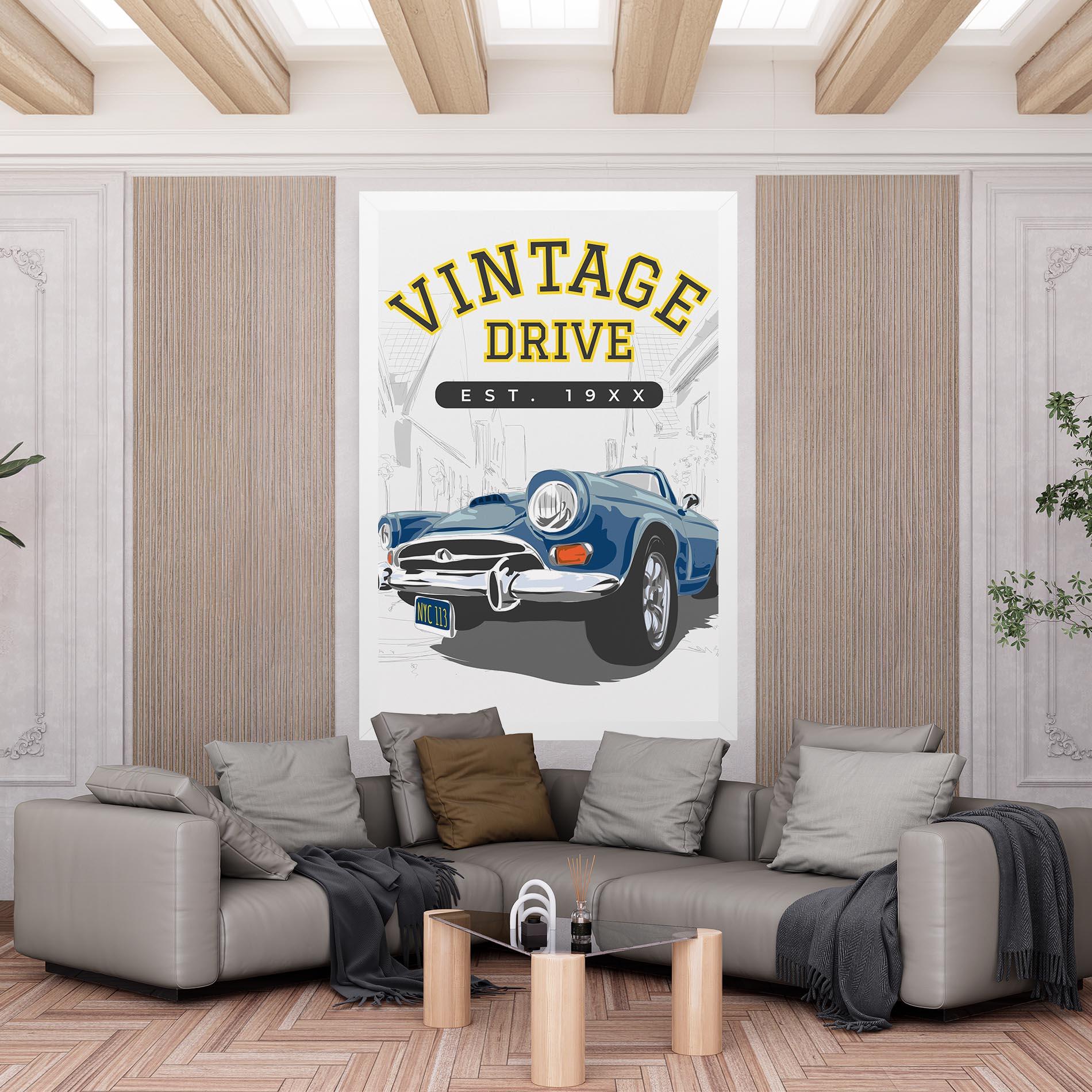 Vászonkép Vintage Drive mockup 6