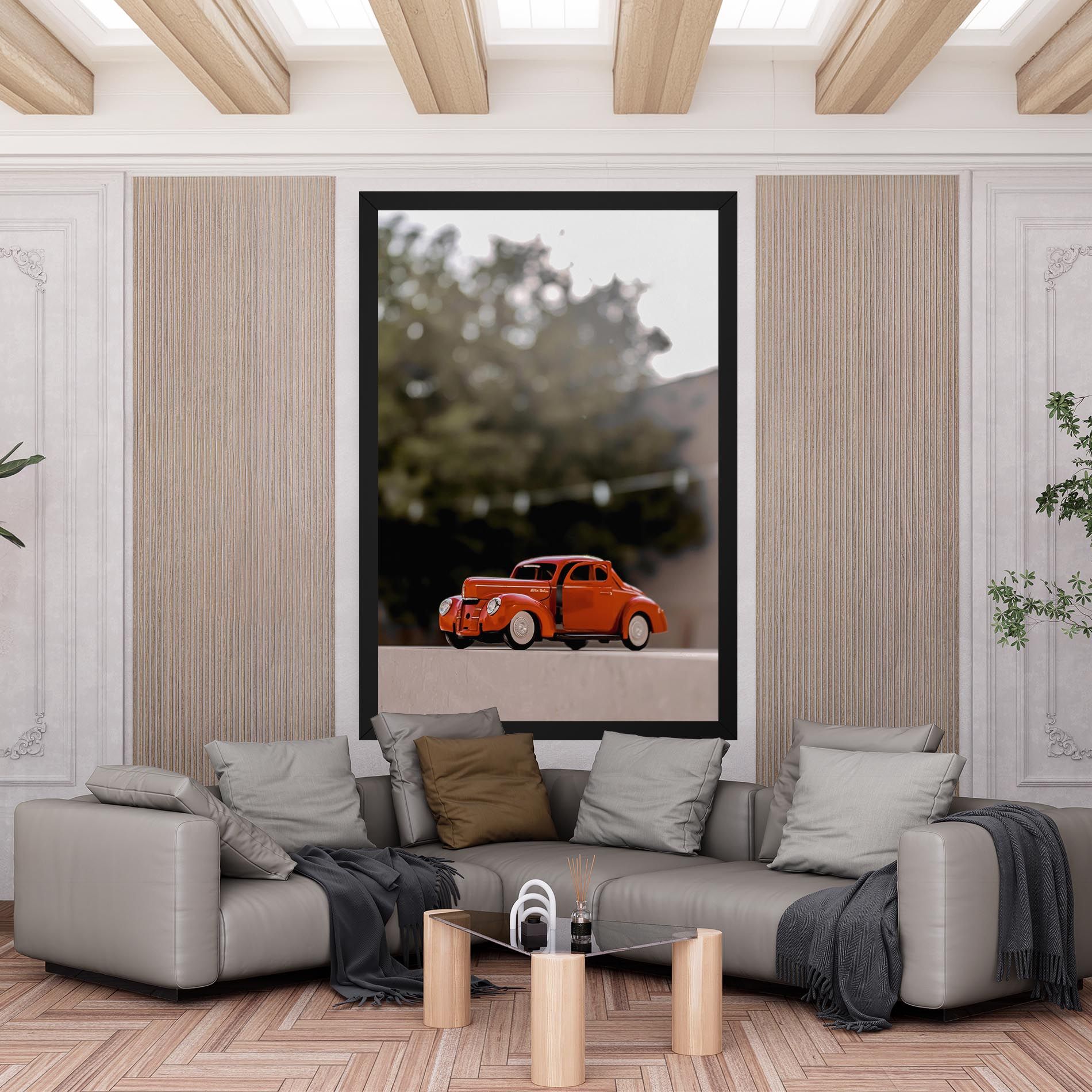 Orange Toy Car mockup 6