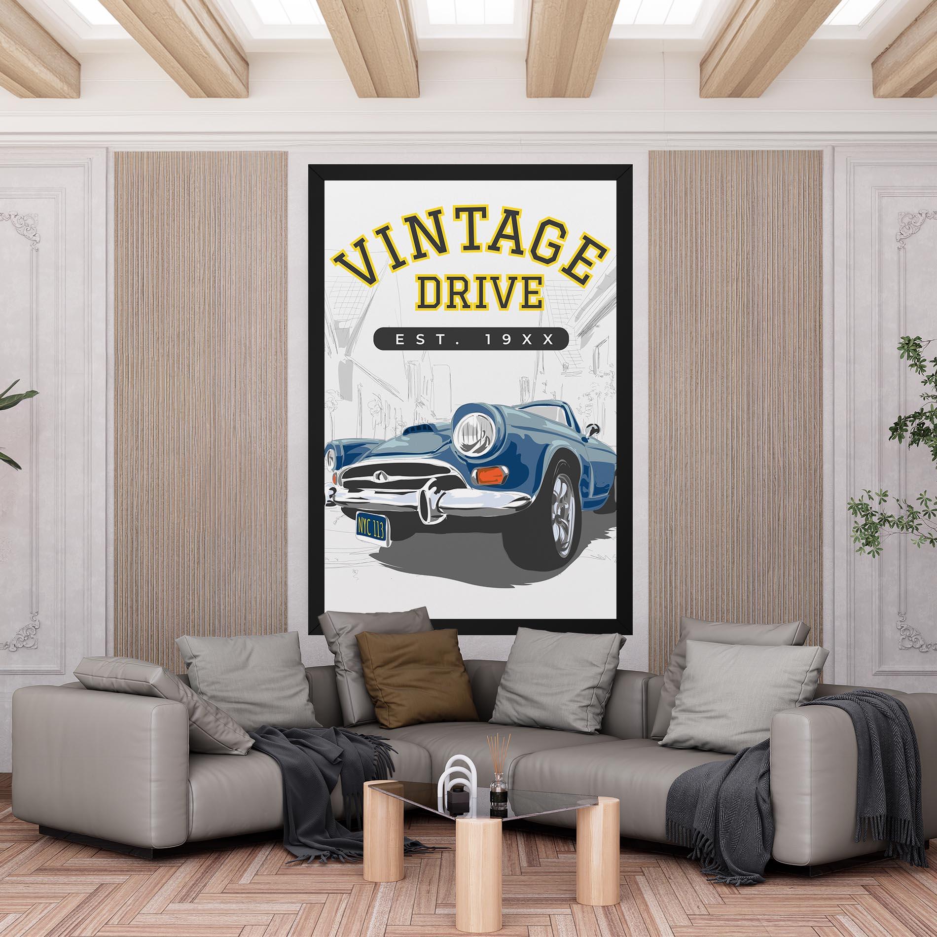 Vászonkép Vintage Drive mockup 6