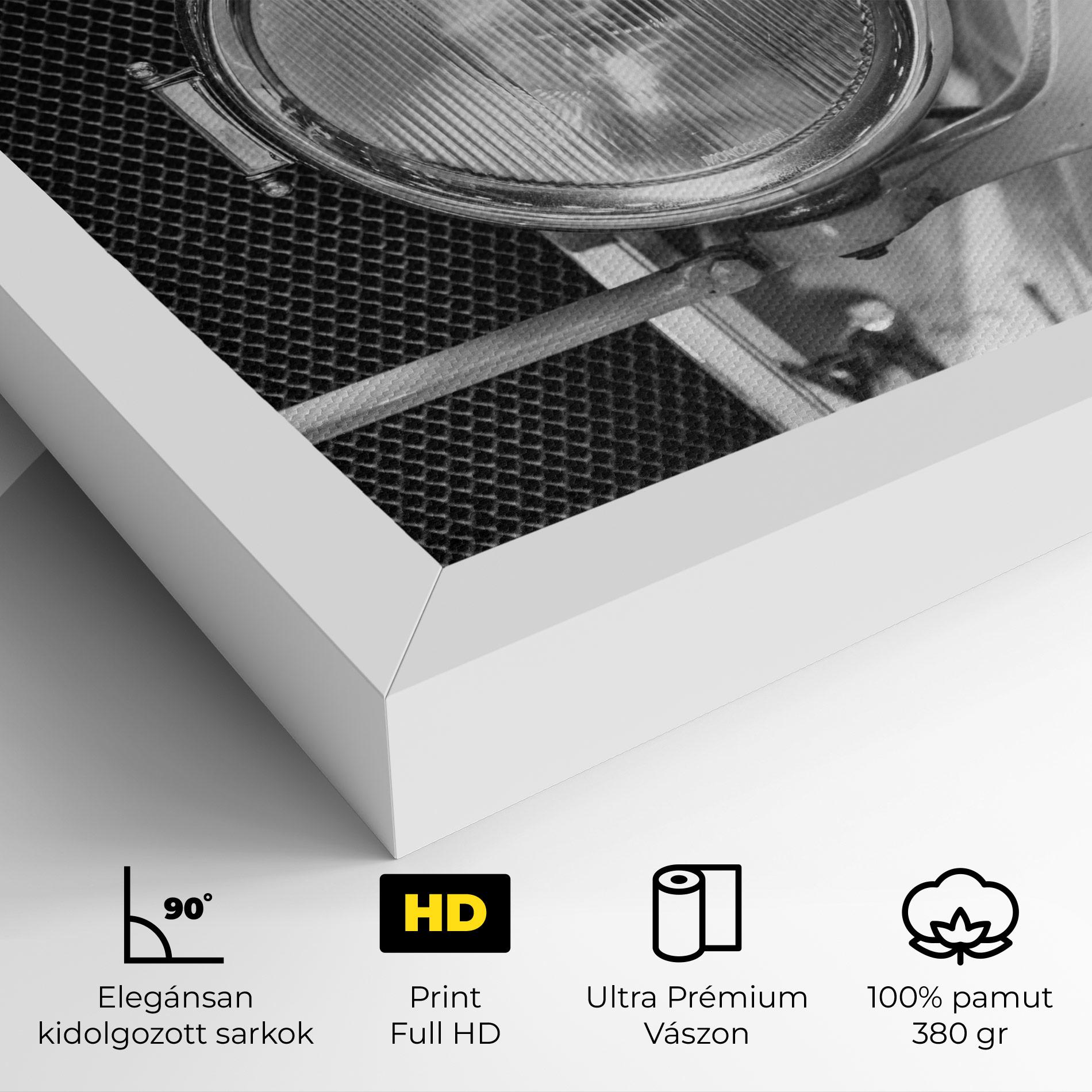 Vászonkép Closeup Grey Car mockup 4