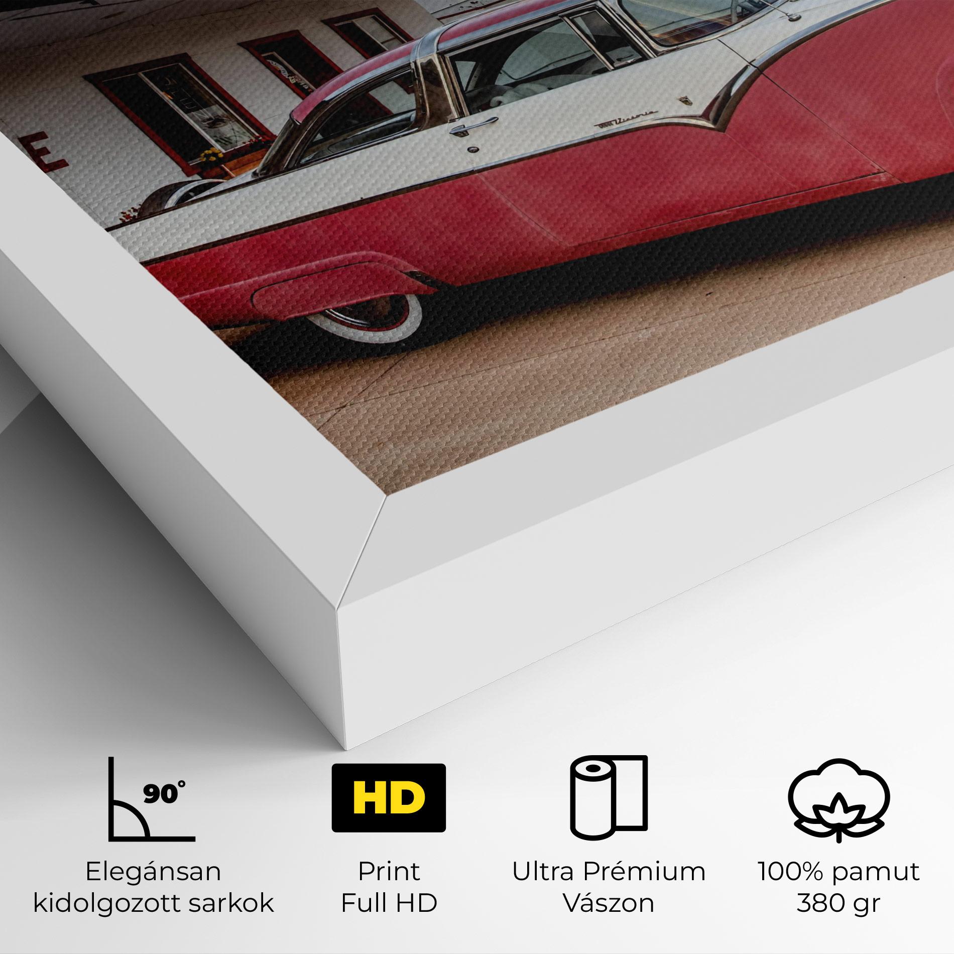 Vászonkép Cloud Old Car mockup 4