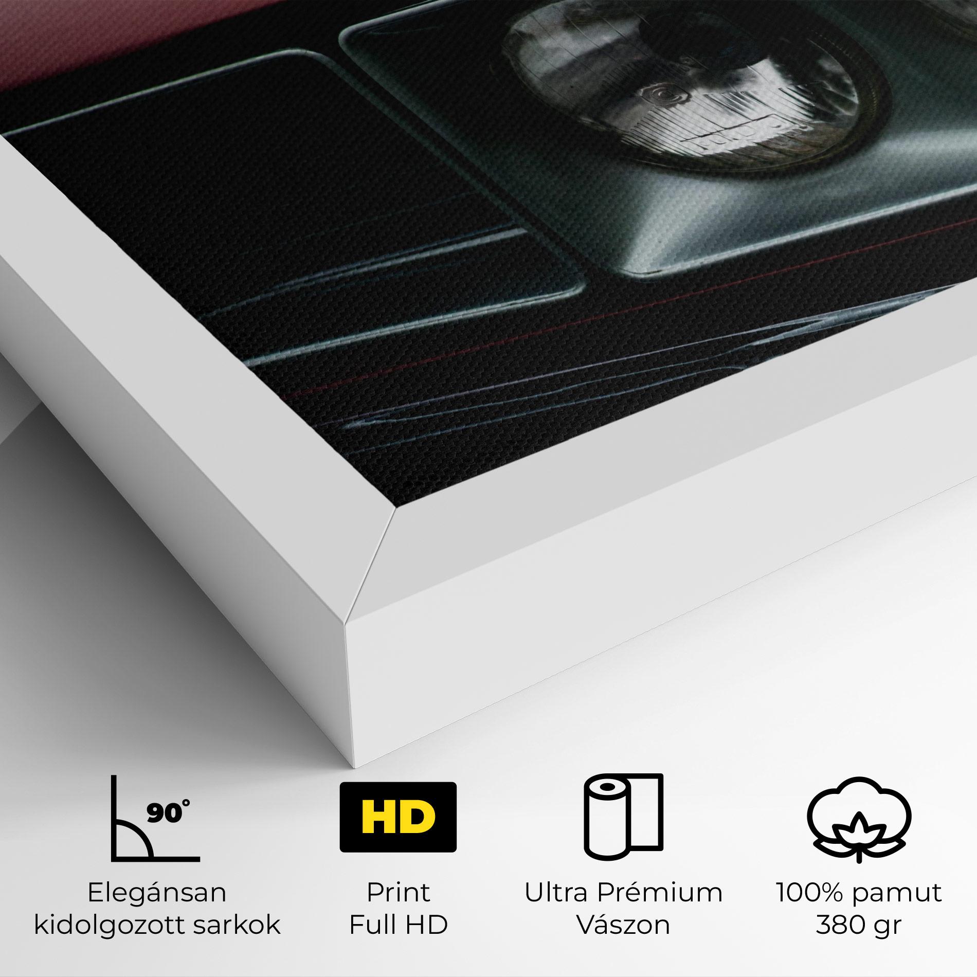 Vászonkép Dark Red Car mockup 4