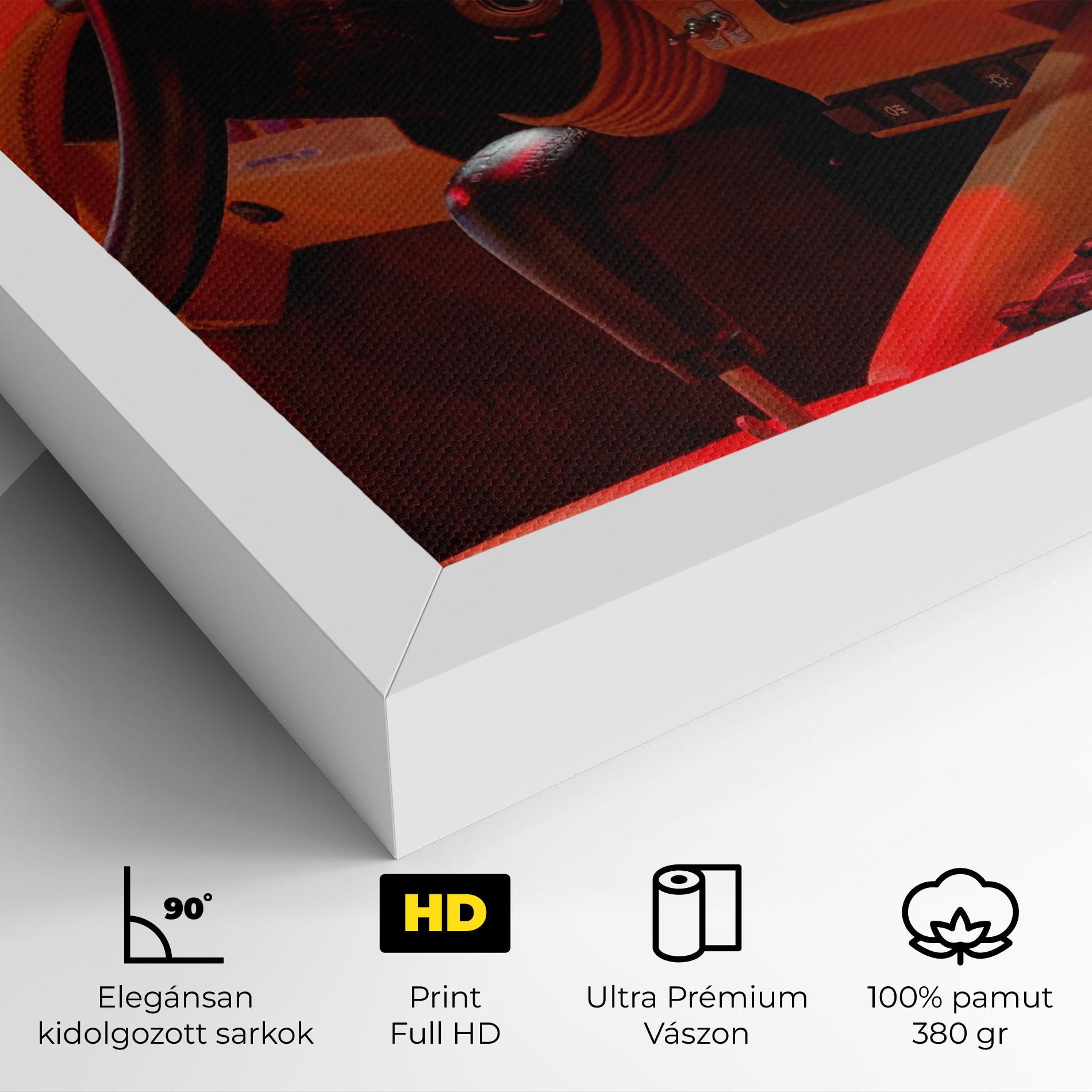 Vászonkép Orange Black Car mockup 4