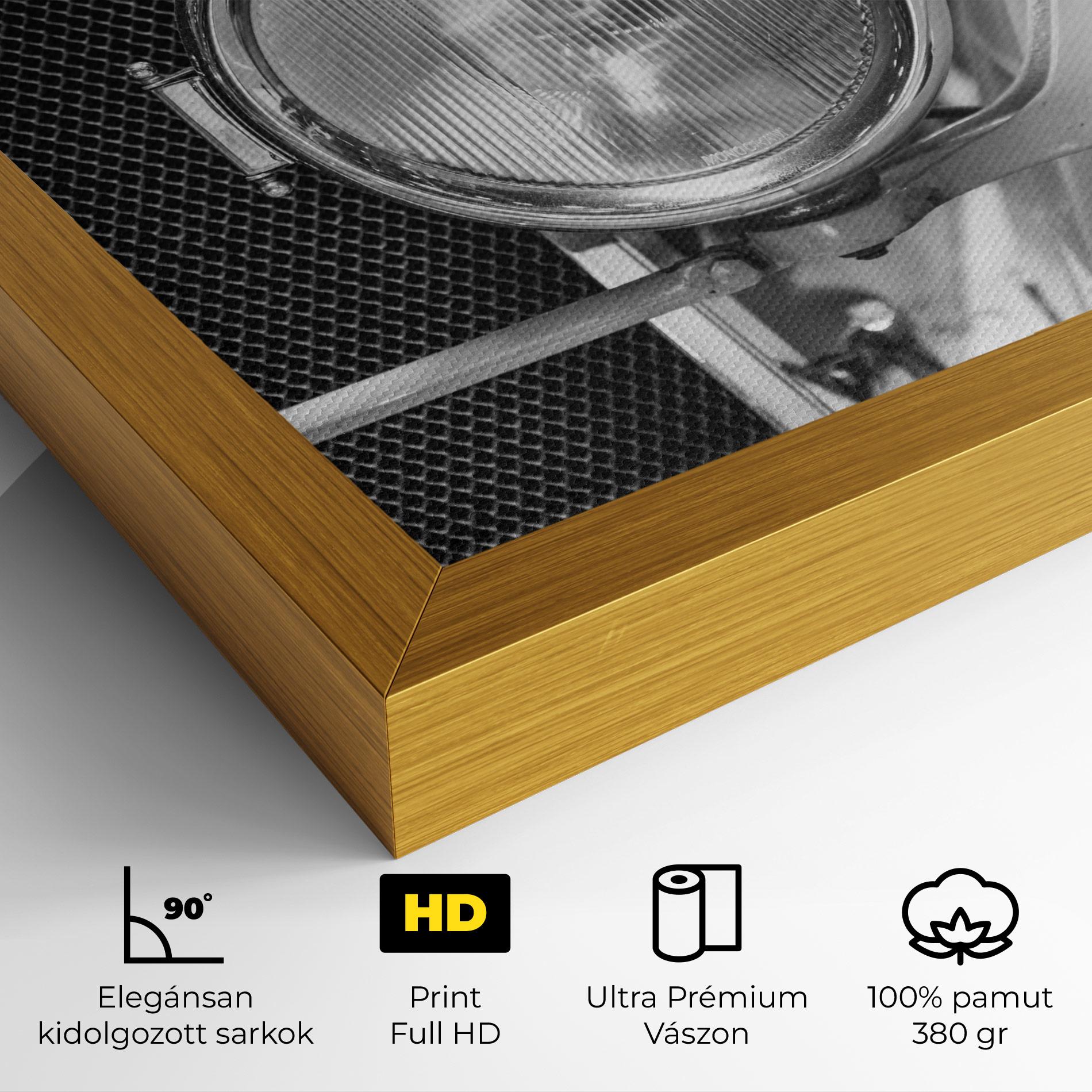 Vászonkép Closeup Grey Car mockup 4