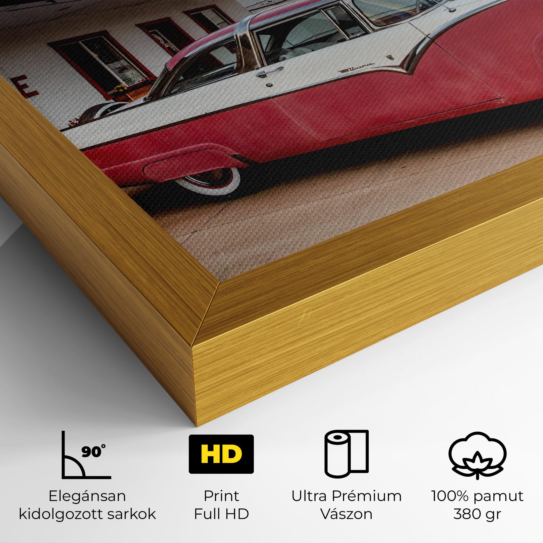 Vászonkép Cloud Old Car mockup 4