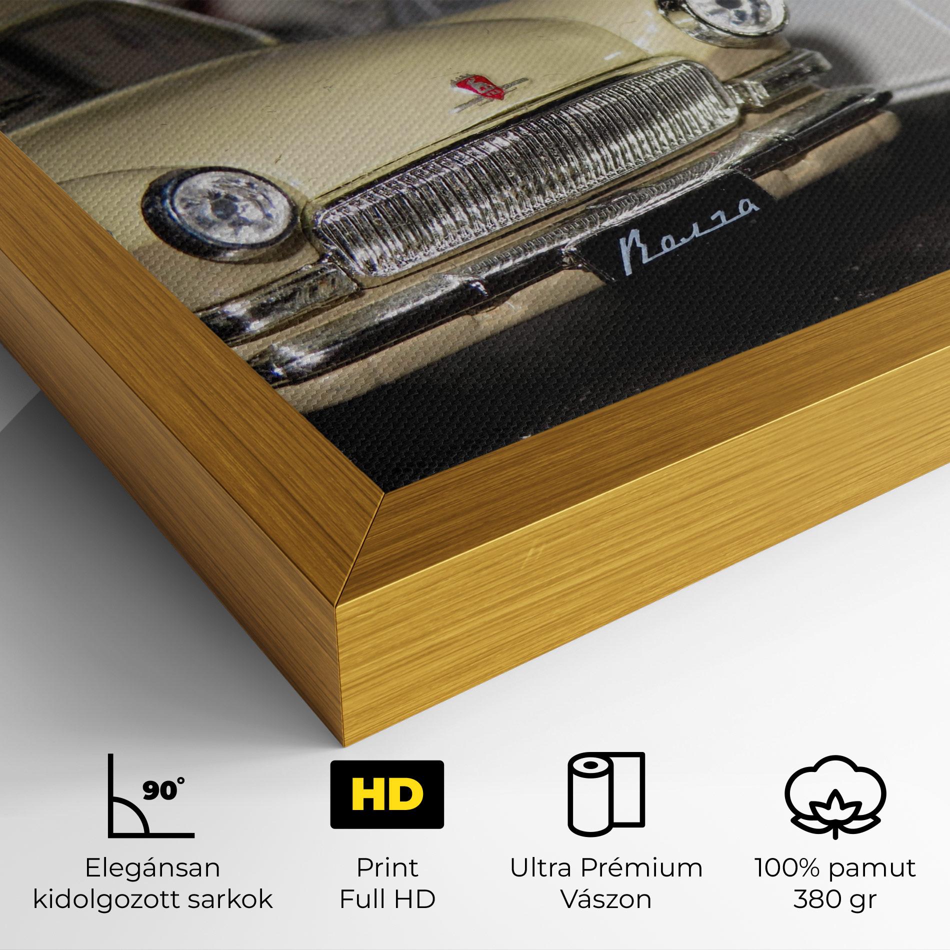 Vászonkép Cream Grey Car mockup 4