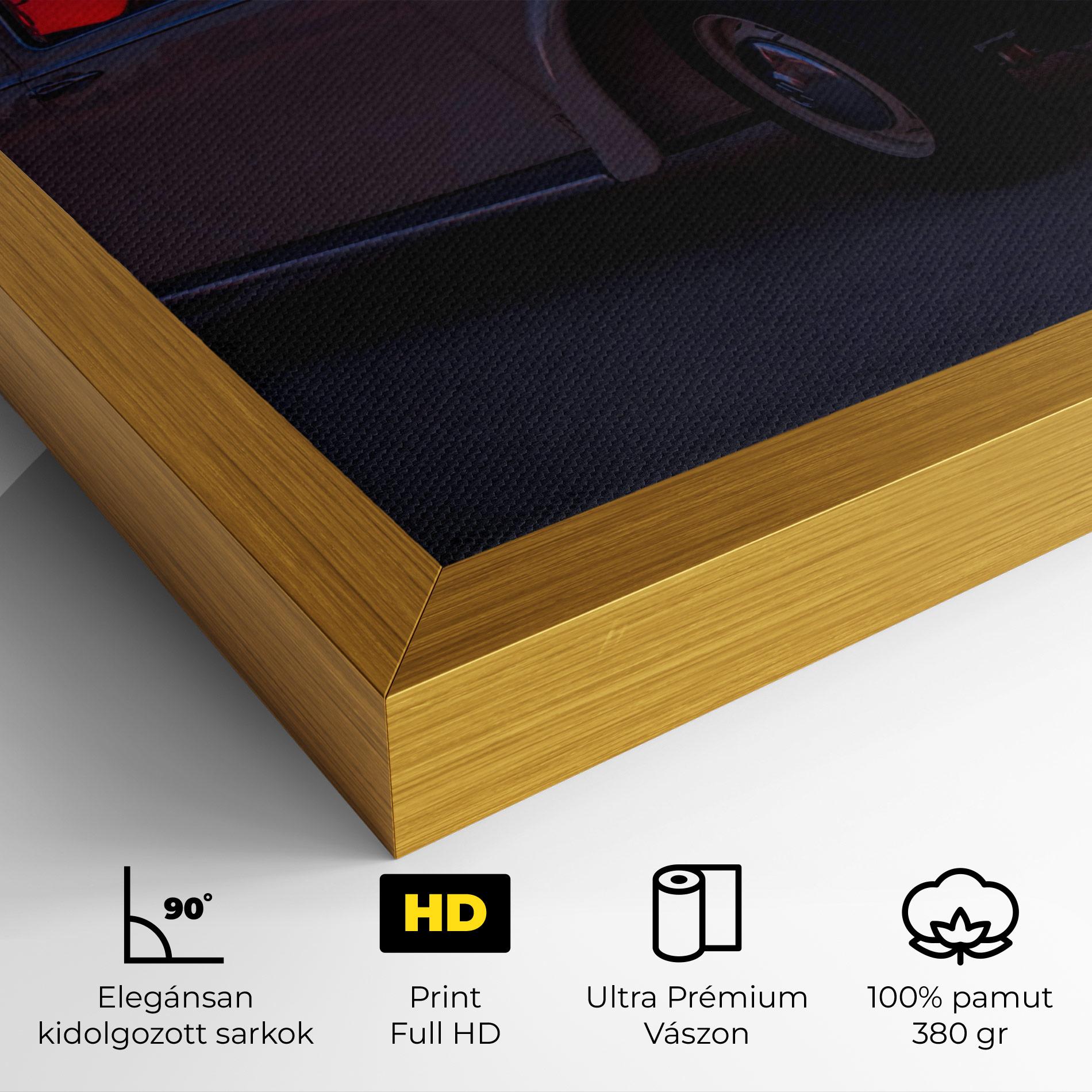 Vászonkép Old Car Sunset mockup 4