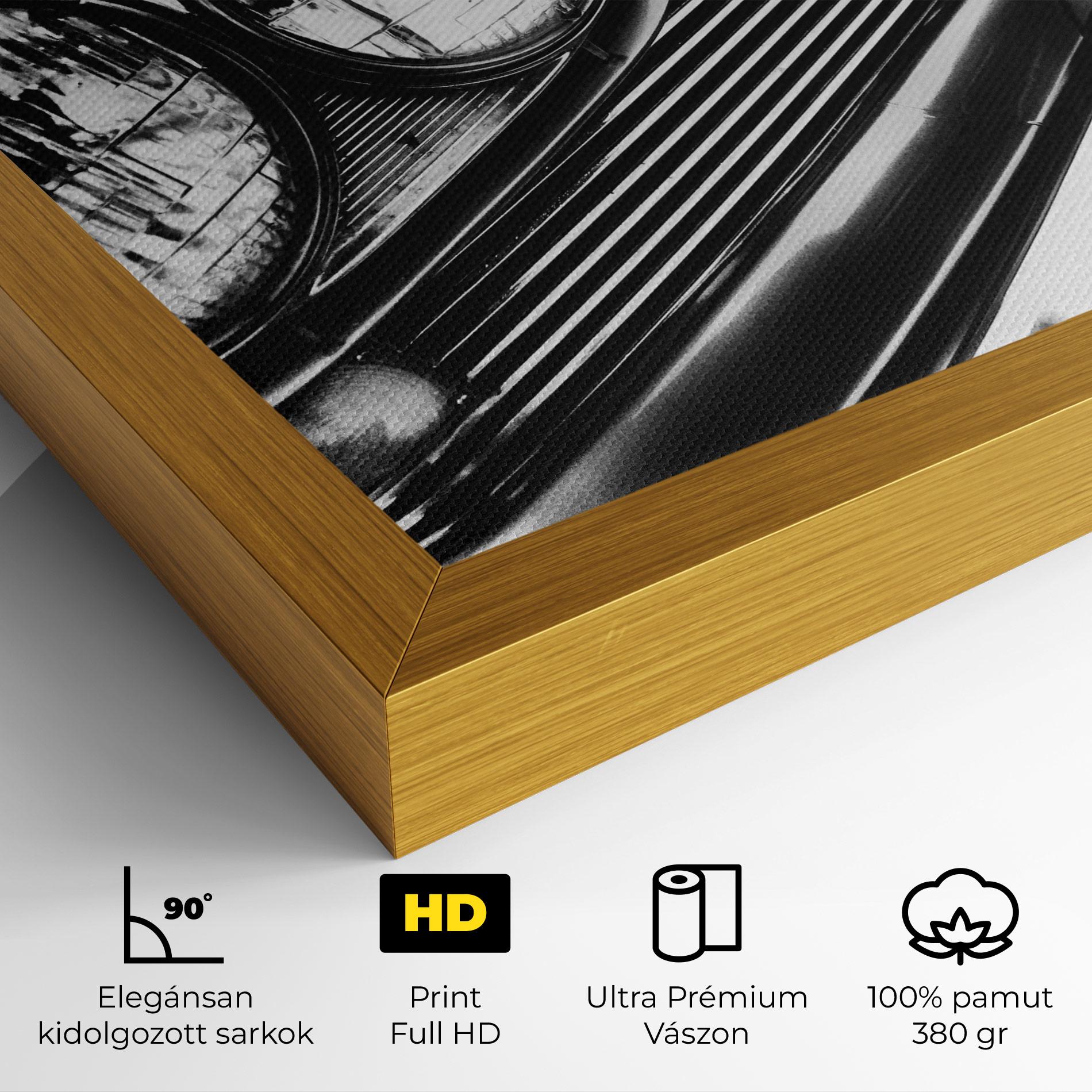 Vászonkép Old Closeup Car mockup 4