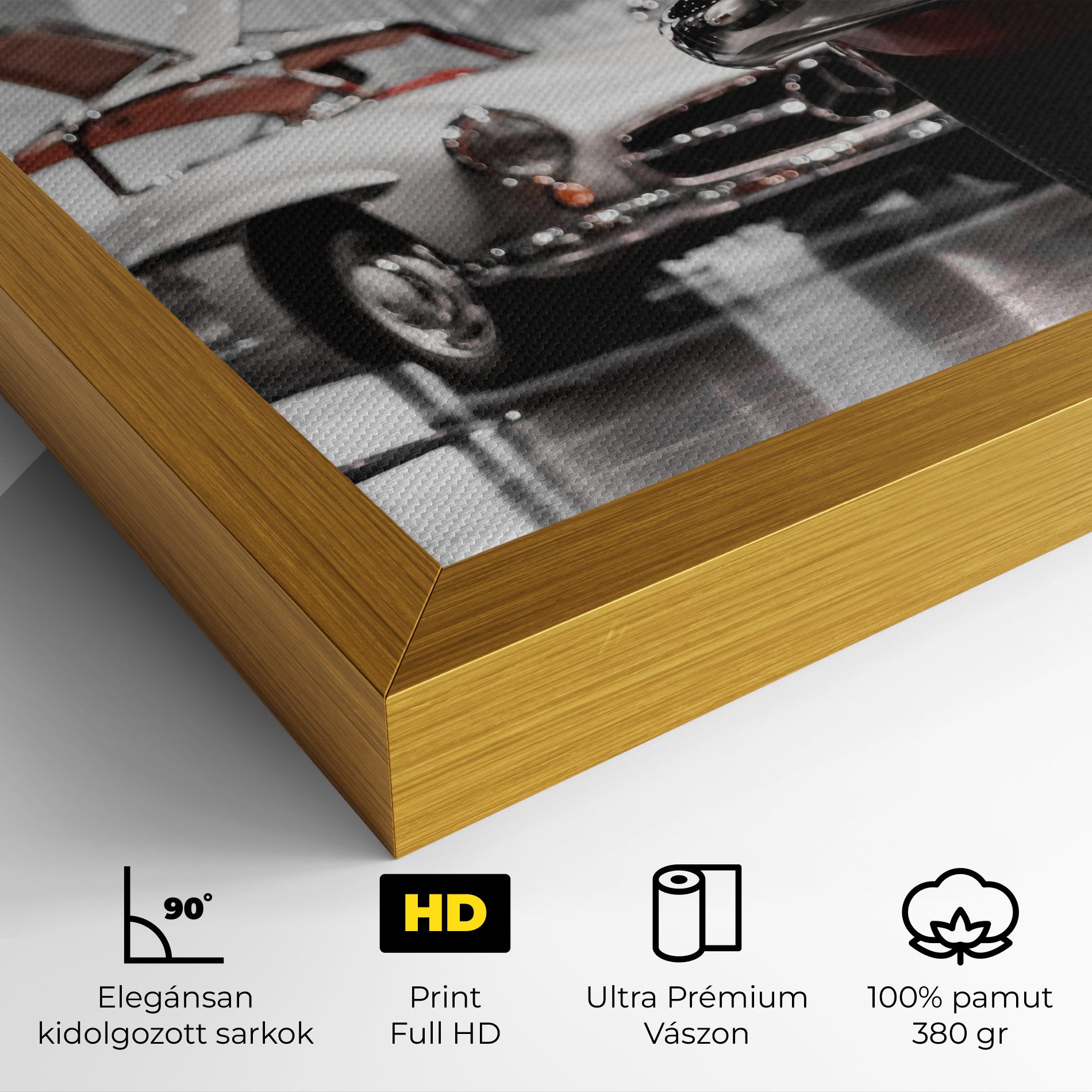 Vintage Red White mockup 4