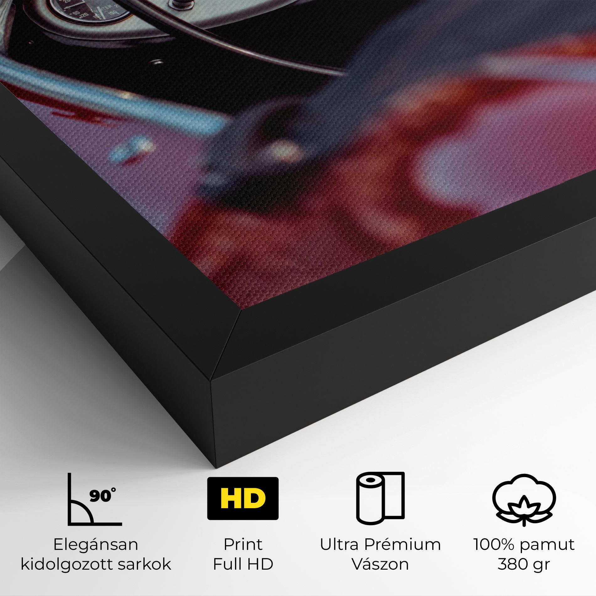 Vászonkép Classic Red Car mockup 4