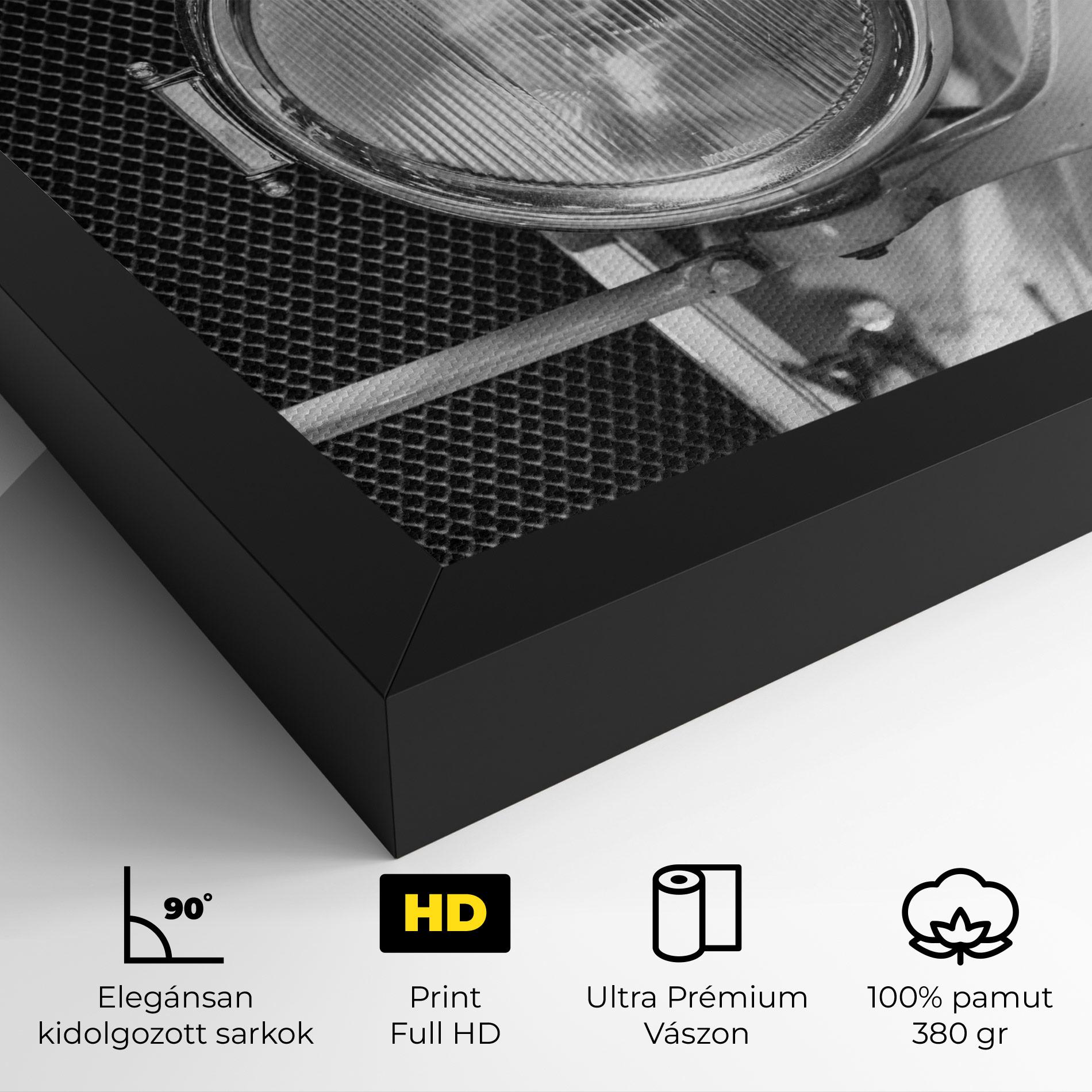 Vászonkép Closeup Grey Car mockup 4