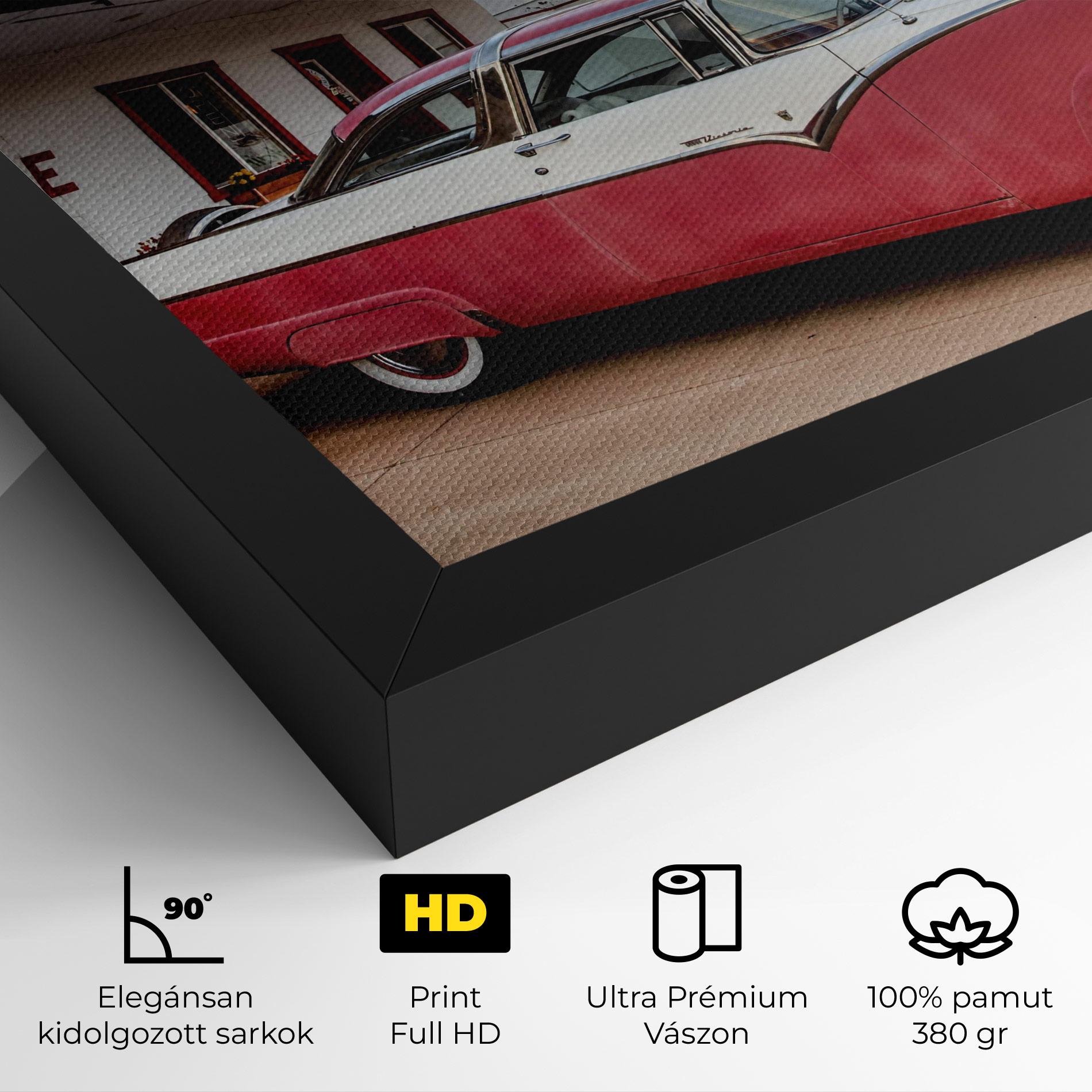 Vászonkép Cloud Old Car mockup 4