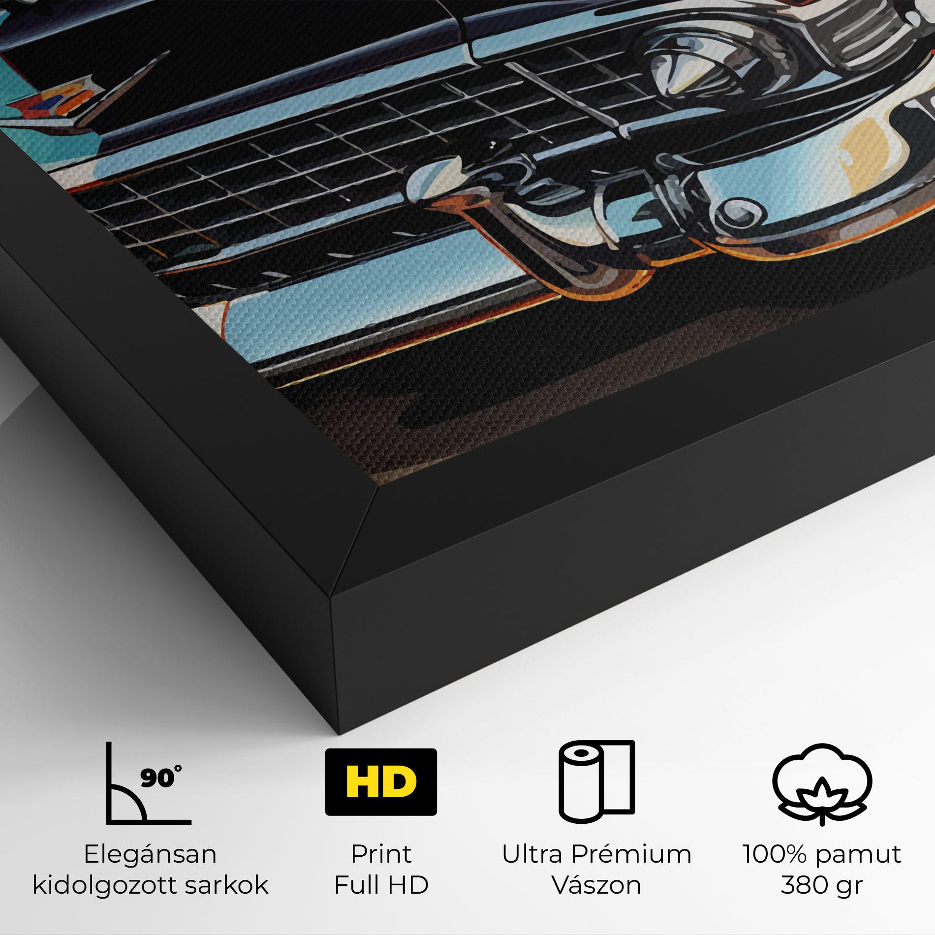 Vászonkép Cool Vintage Car mockup 4