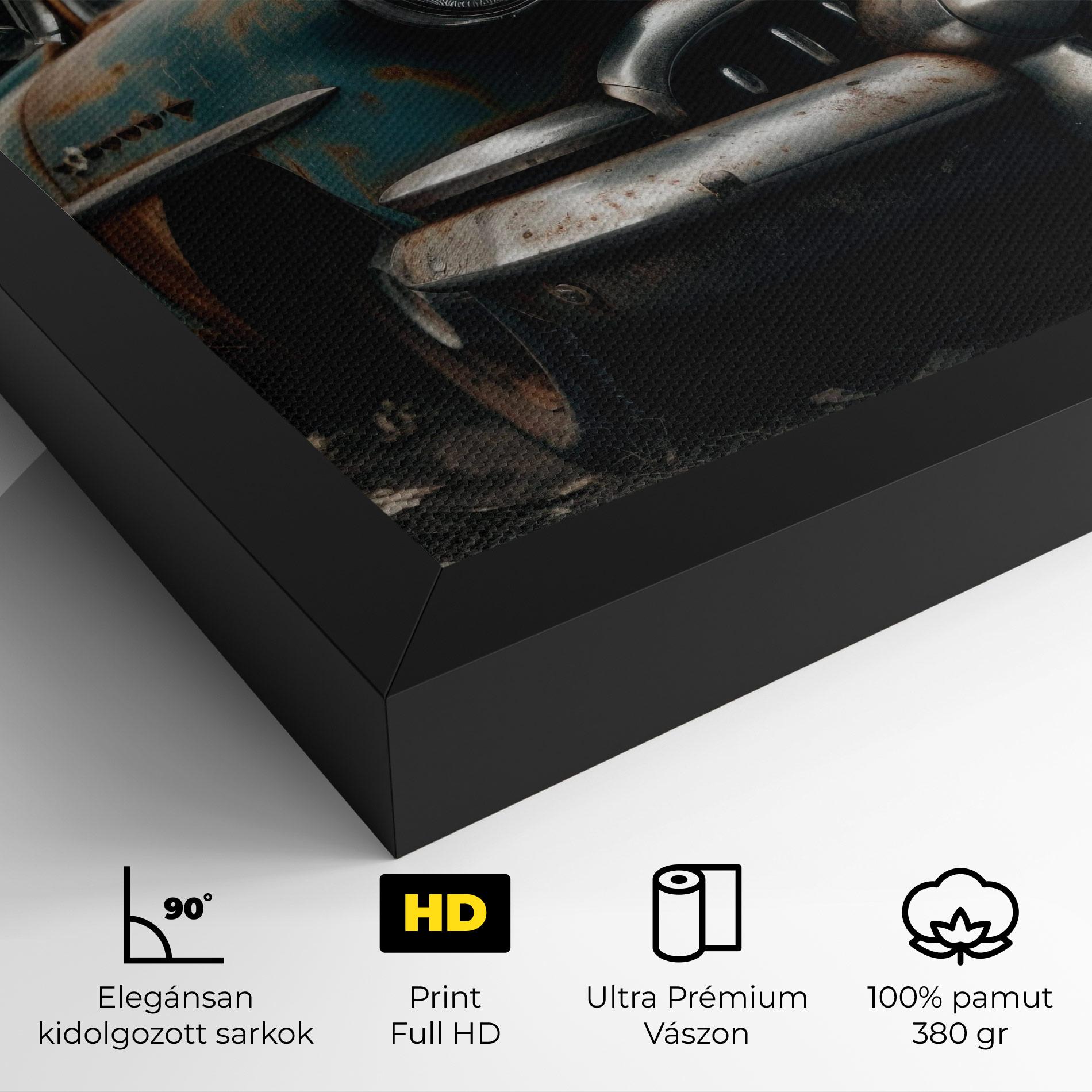 Vászonkép Old Brown Car mockup 4