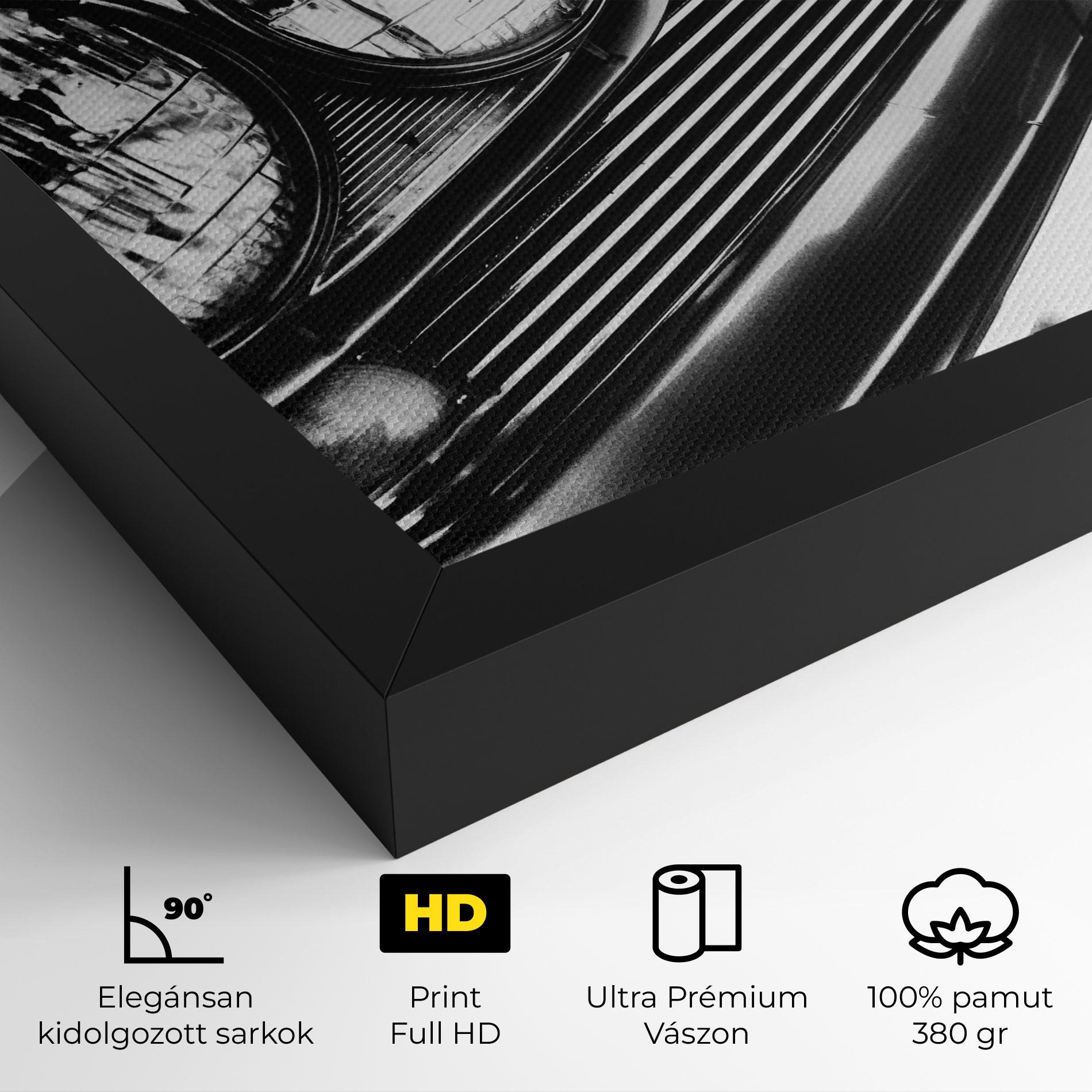 Vászonkép Old Closeup Car mockup 4