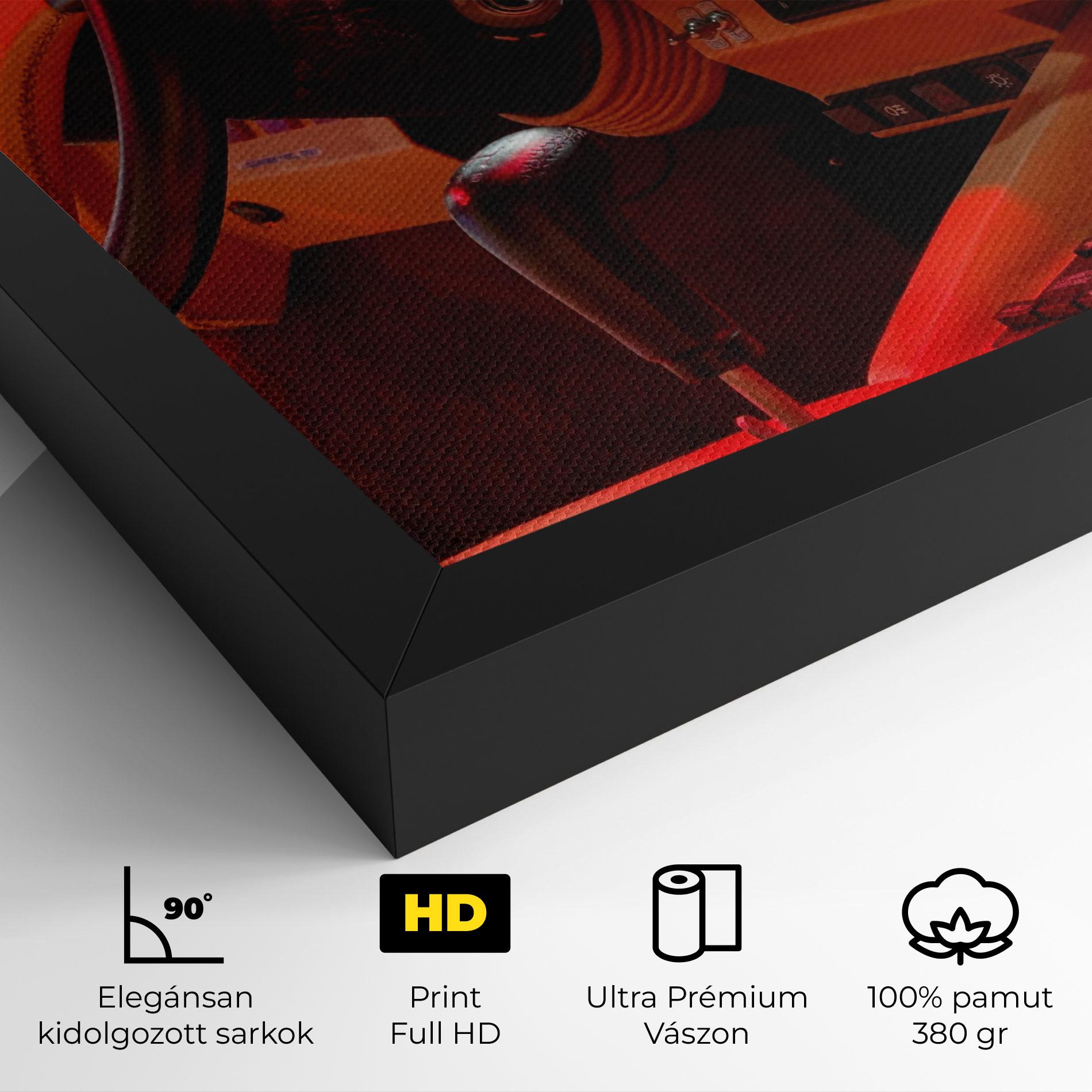 Vászonkép Orange Black Car mockup 4