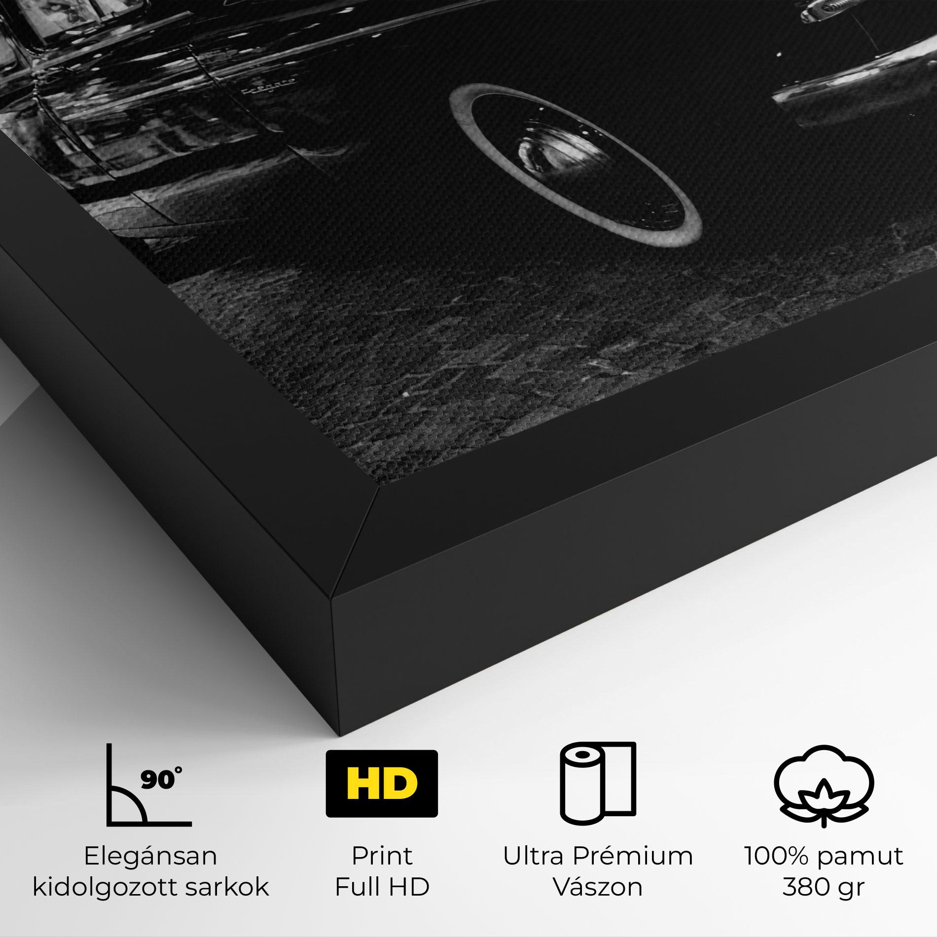 Vászonkép Pretty Black Car mockup 4