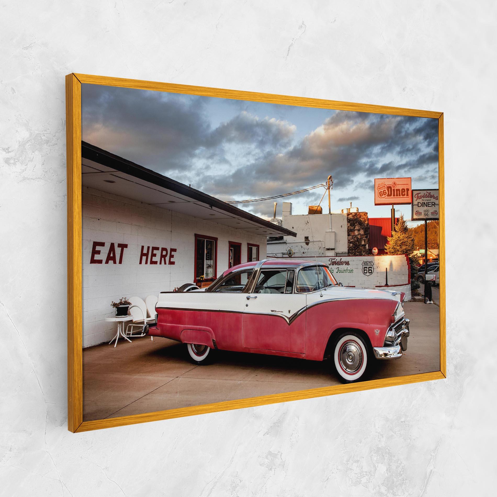 Vászonkép Cloud Old Car mockup 1