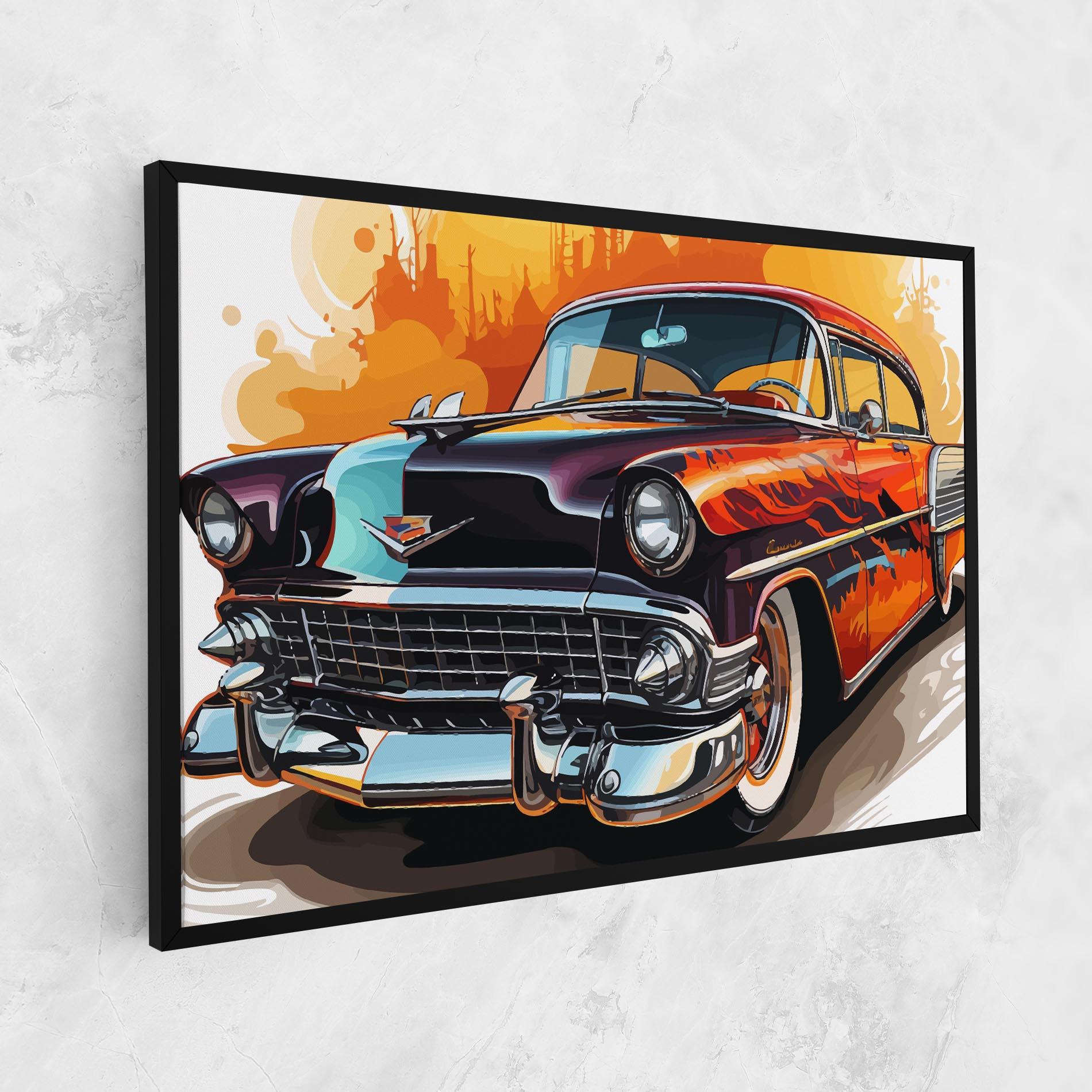 Vászonkép Cool Vintage Car mockup 1