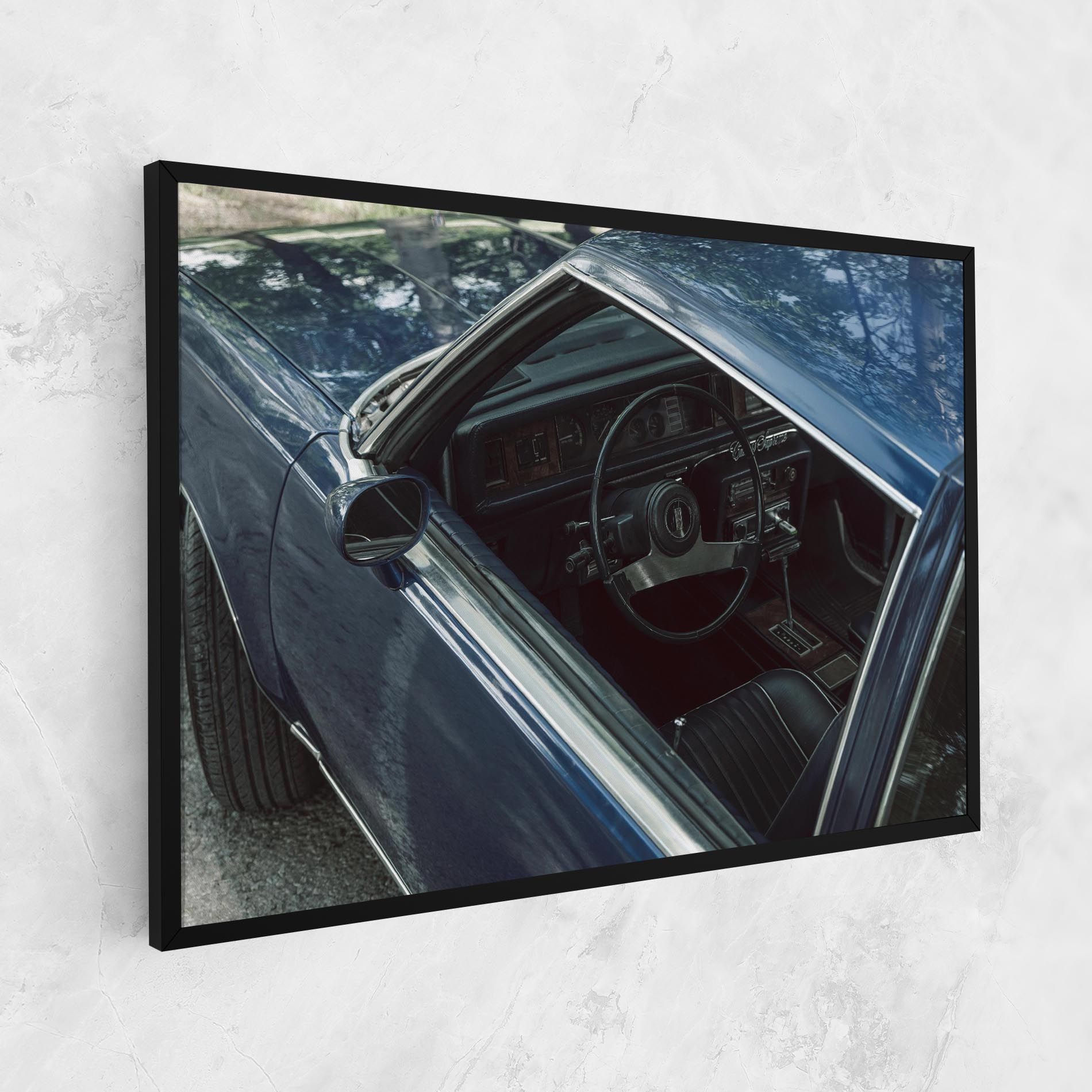 Old Blue Car mockup 1