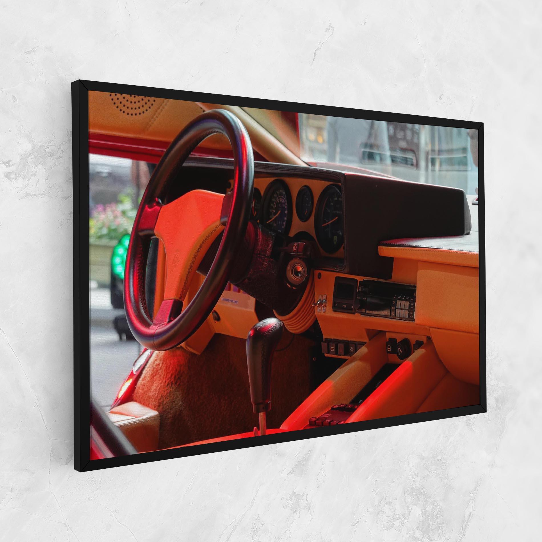 Vászonkép Orange Black Car mockup 1