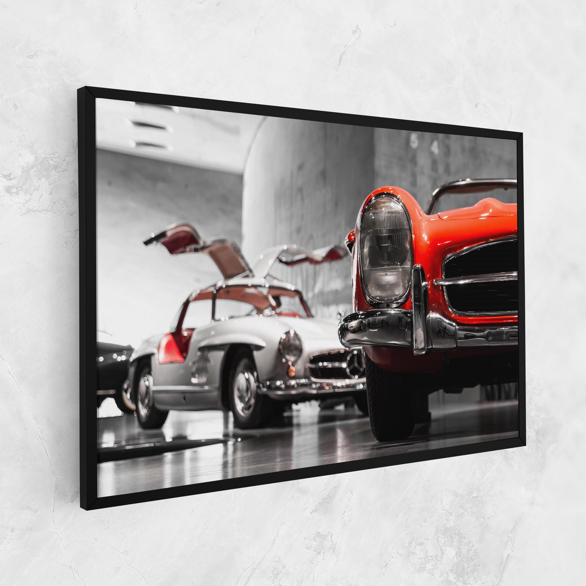 Vászonkép Vintage Red White mockup 1