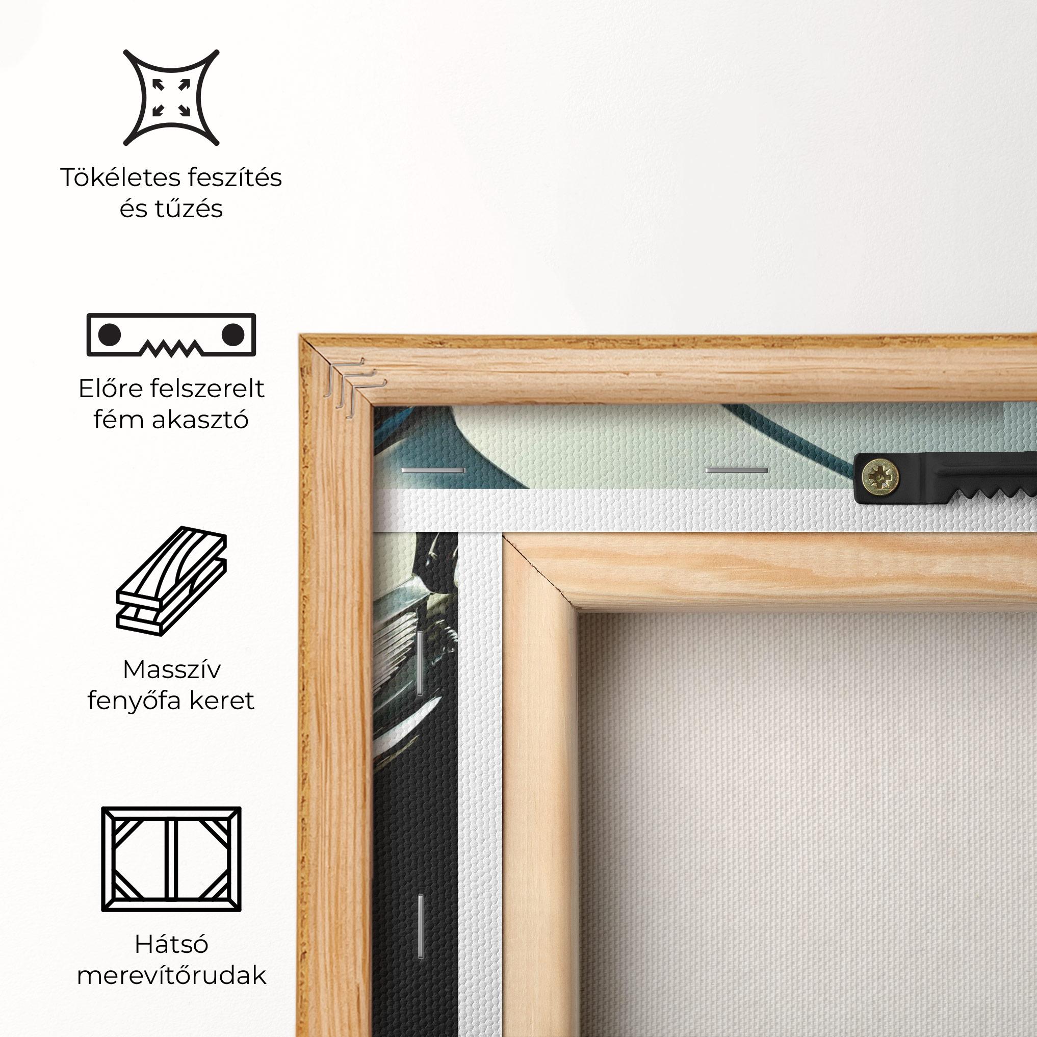 Vászonkép Light Blue Car mockup 5