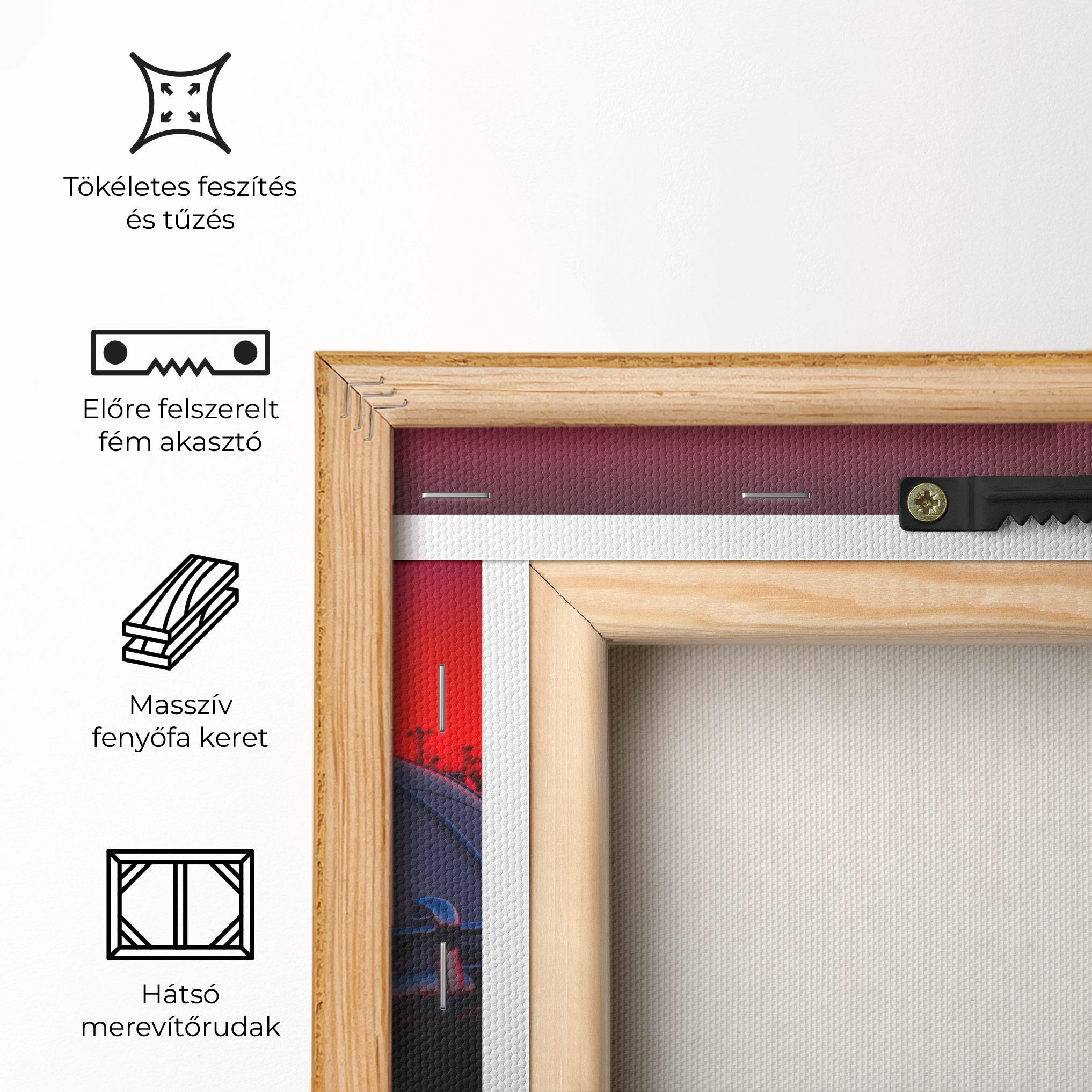 Vászonkép Old Car Sunset mockup 5