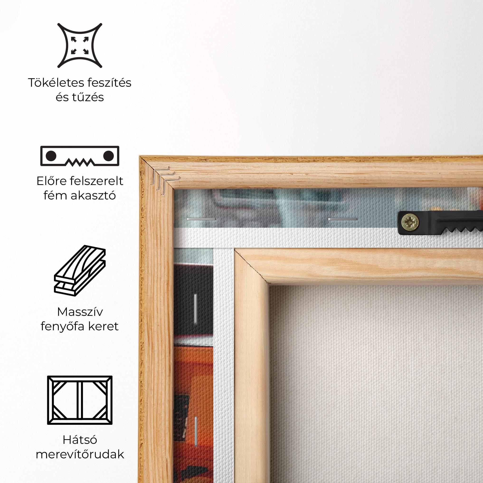 Vászonkép Orange Black Car mockup 5