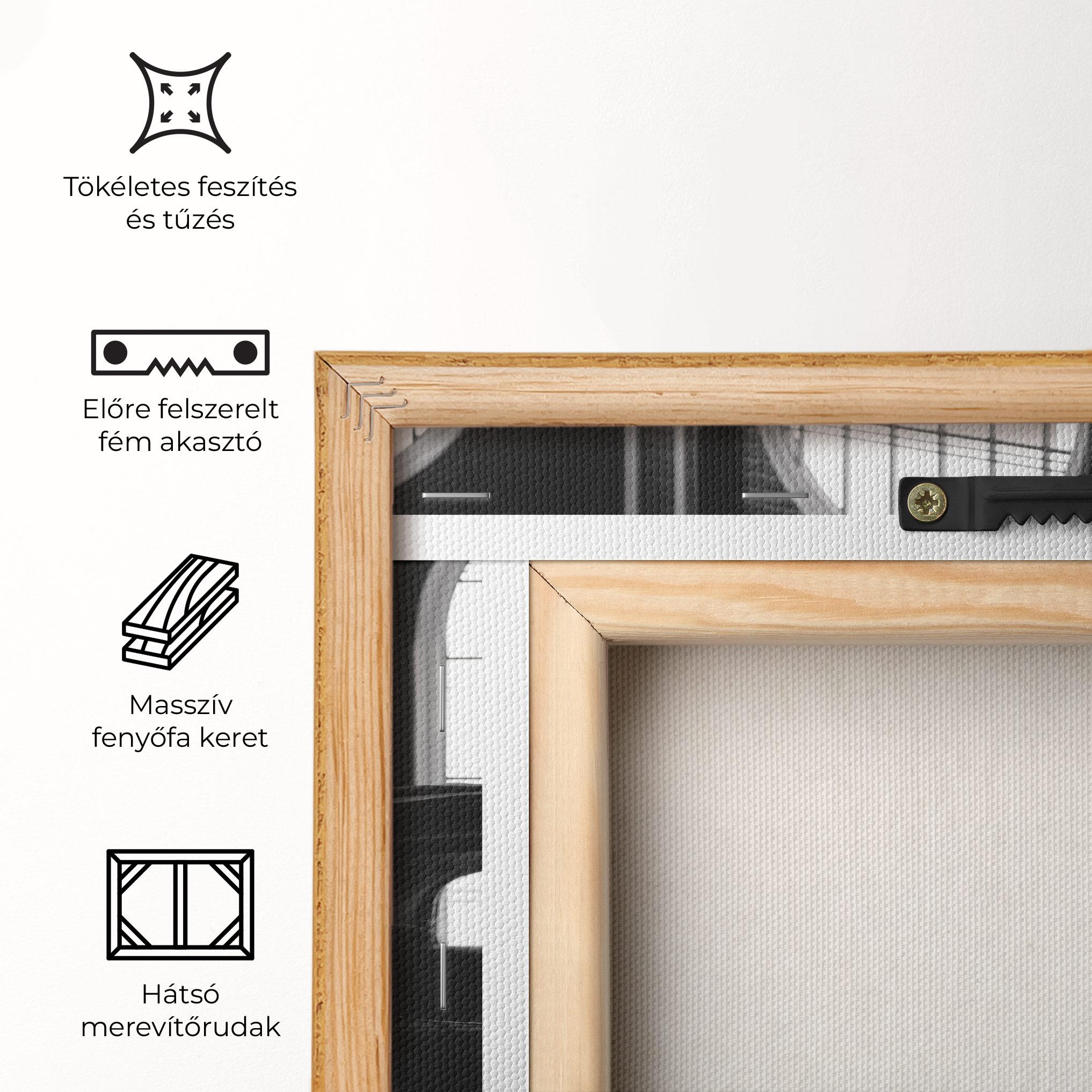 Vászonkép Window Old Car mockup 5