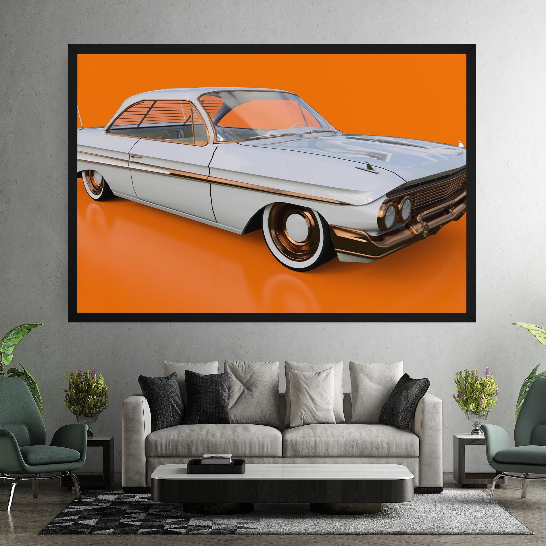 Old American Car mockup 7